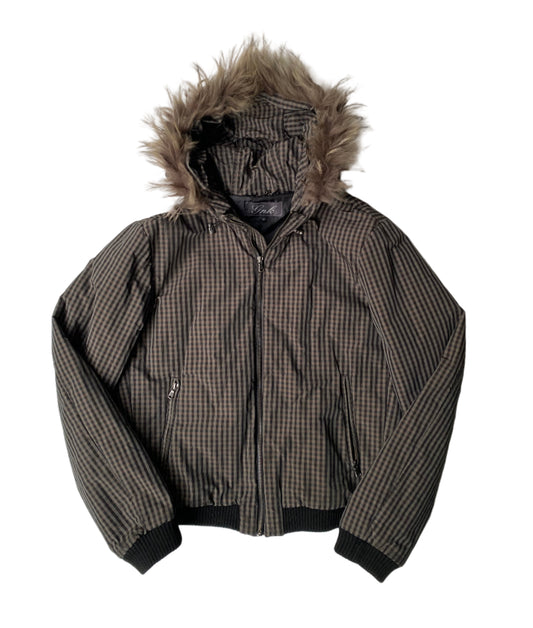 Y2K Brown Tartan jacket