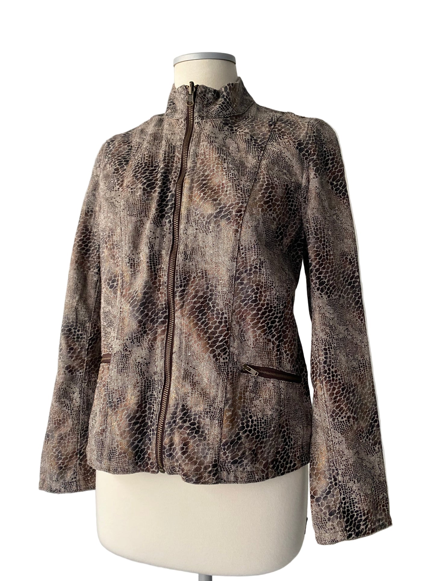 Vintage snake print jacket