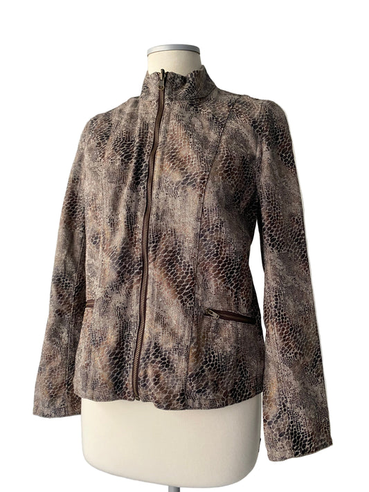 Vintage snake print jacket