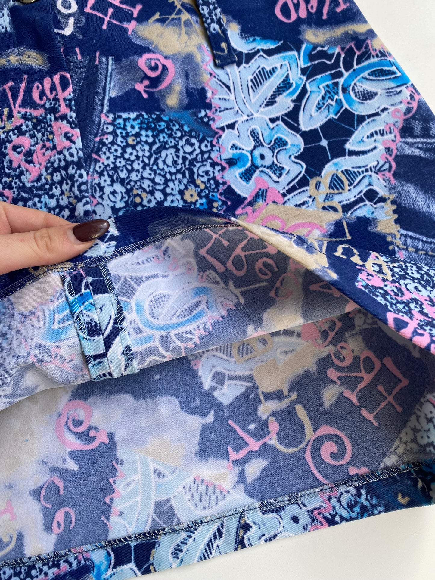 Deadstock Graphic mini skirt