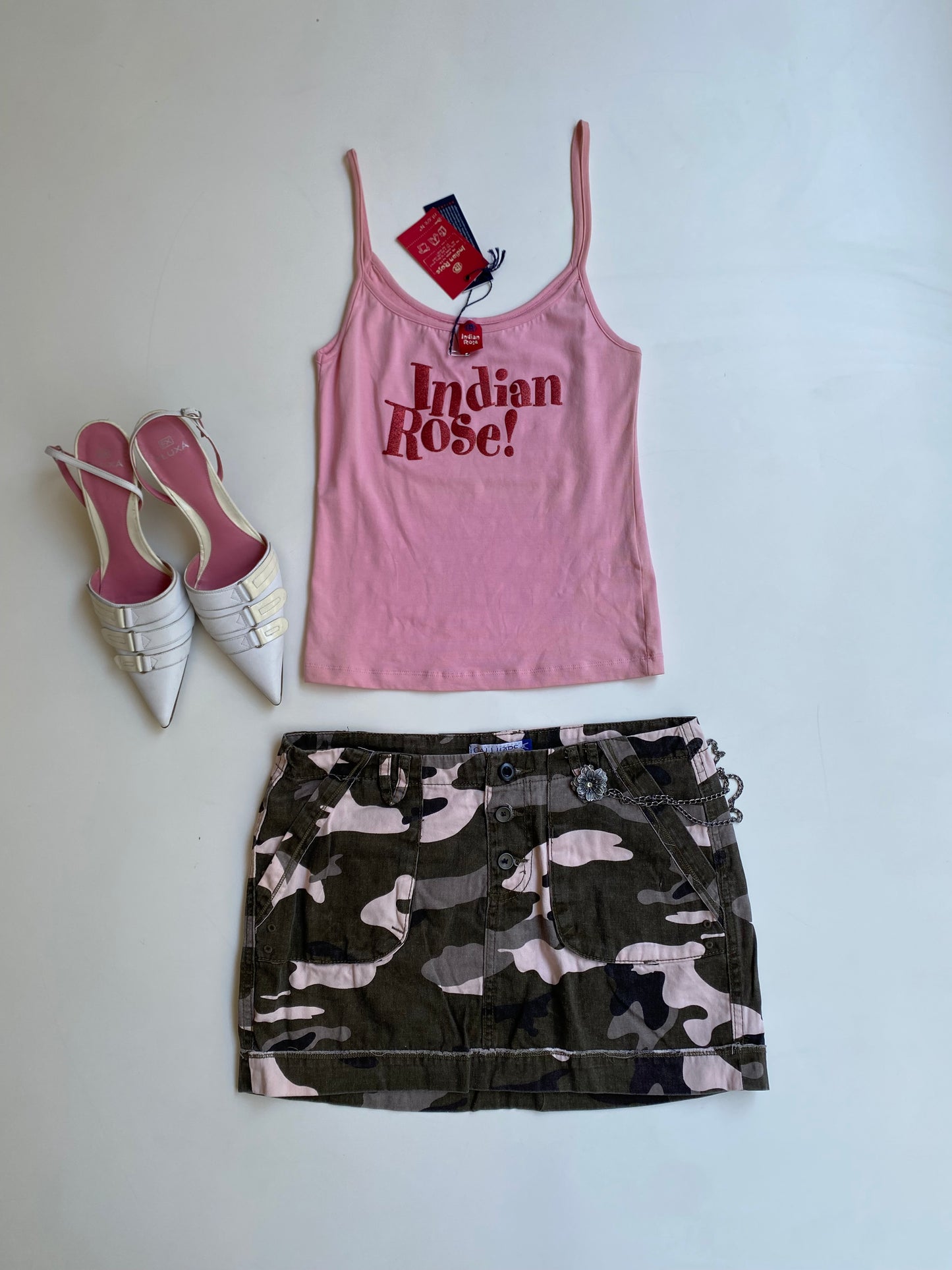 Y2k Indian rose tank top