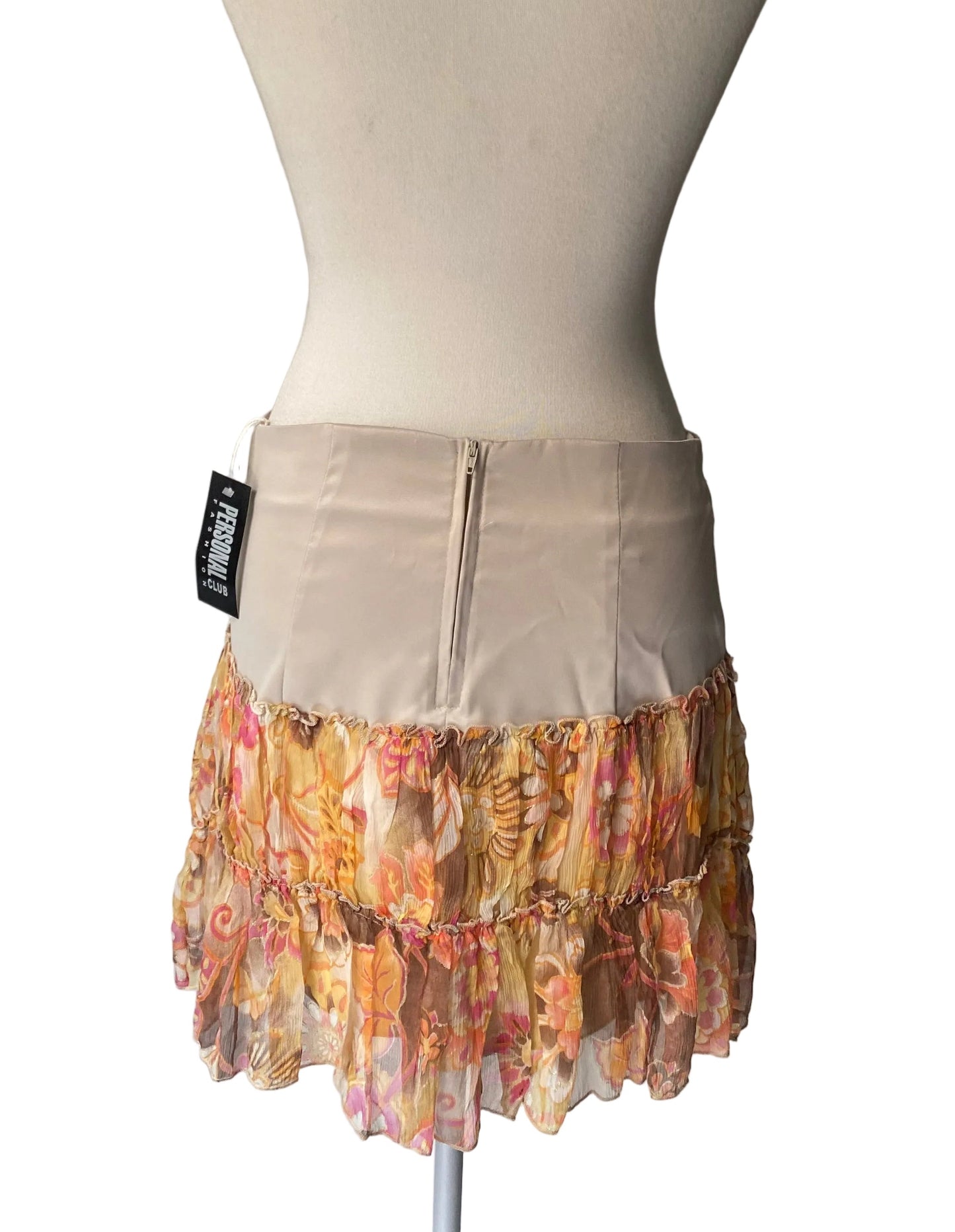100% silk deadstock skirt