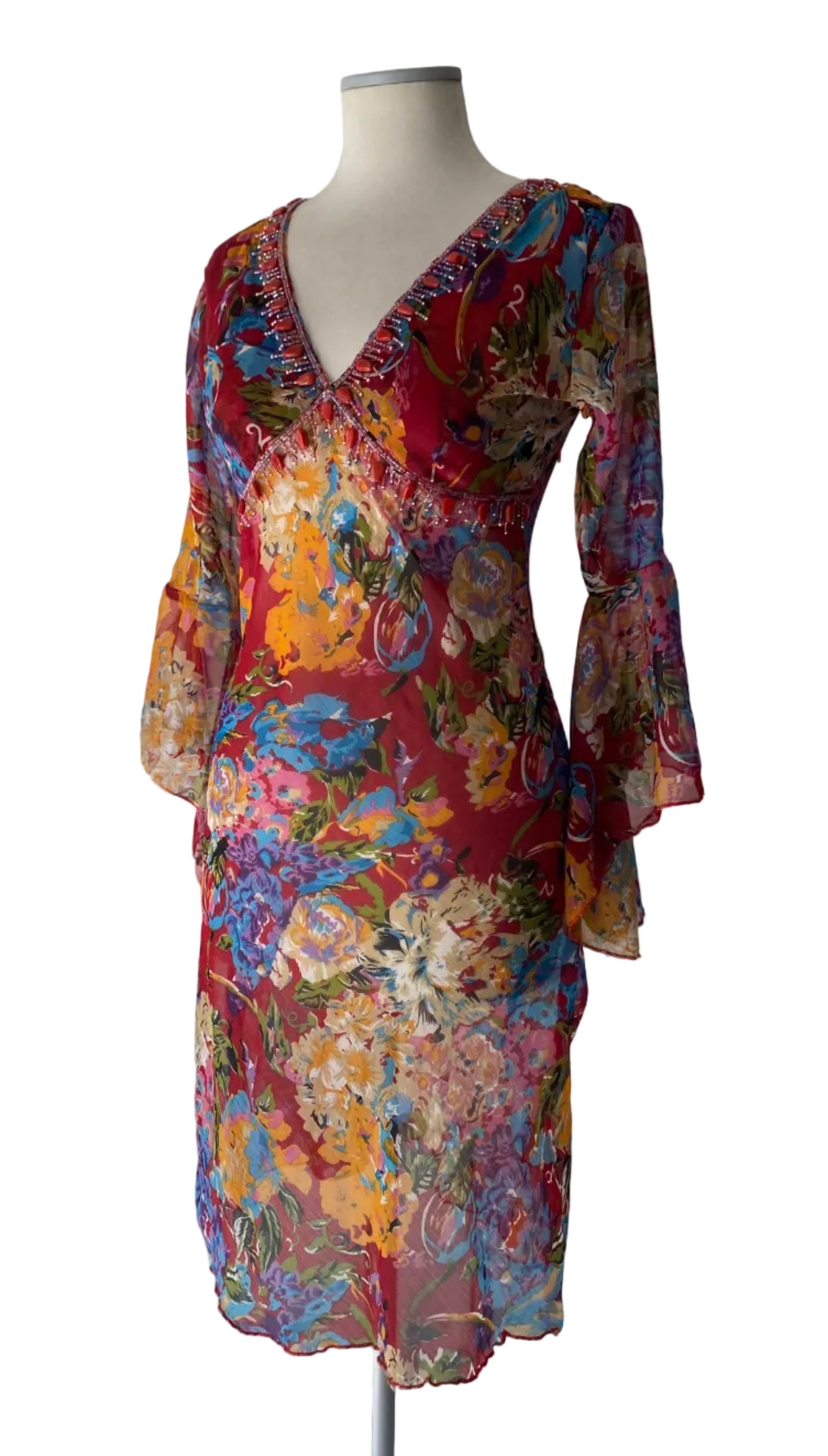 One of a kind vintage semi sheer dress