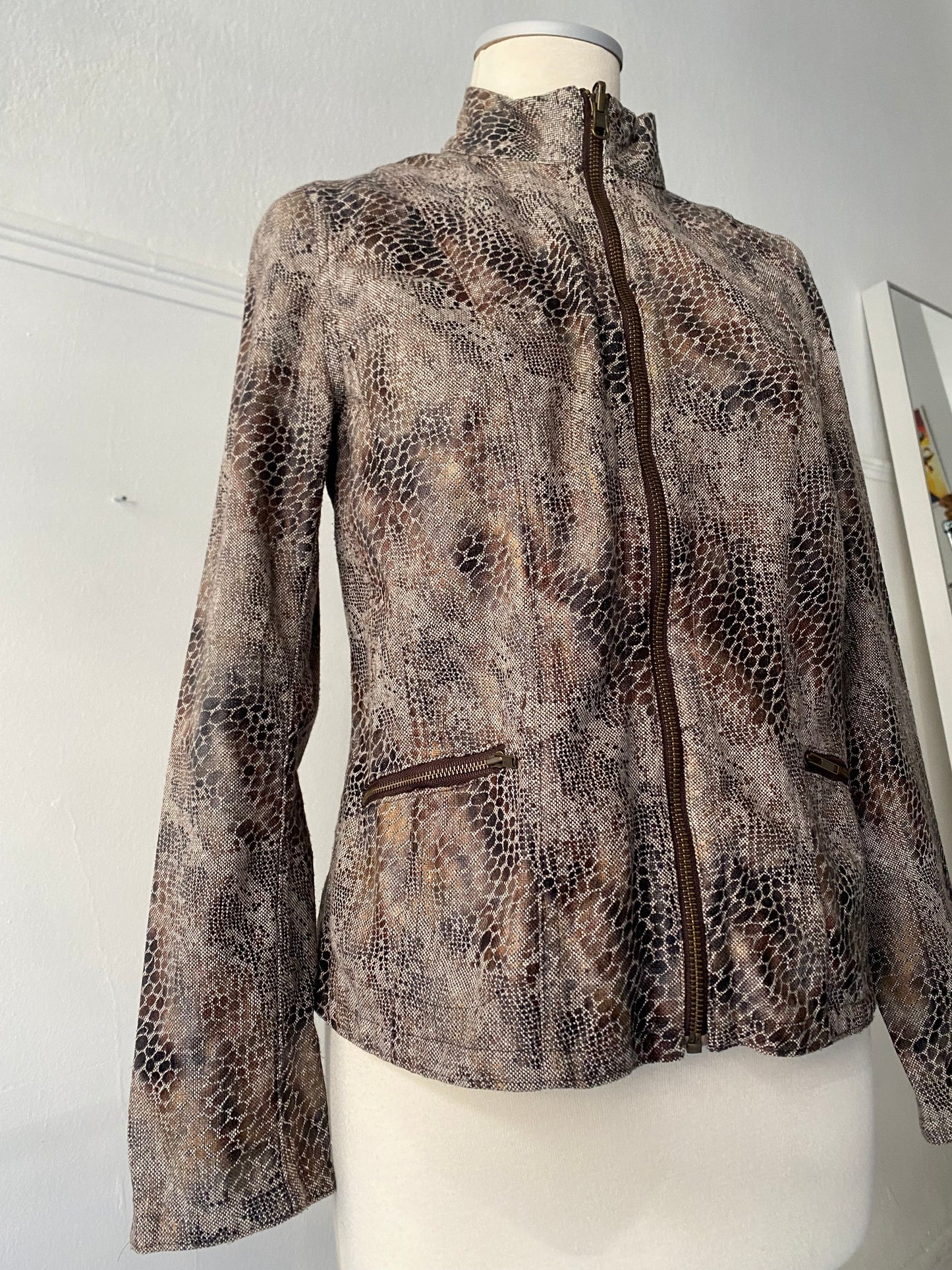 Vintage snake print jacket