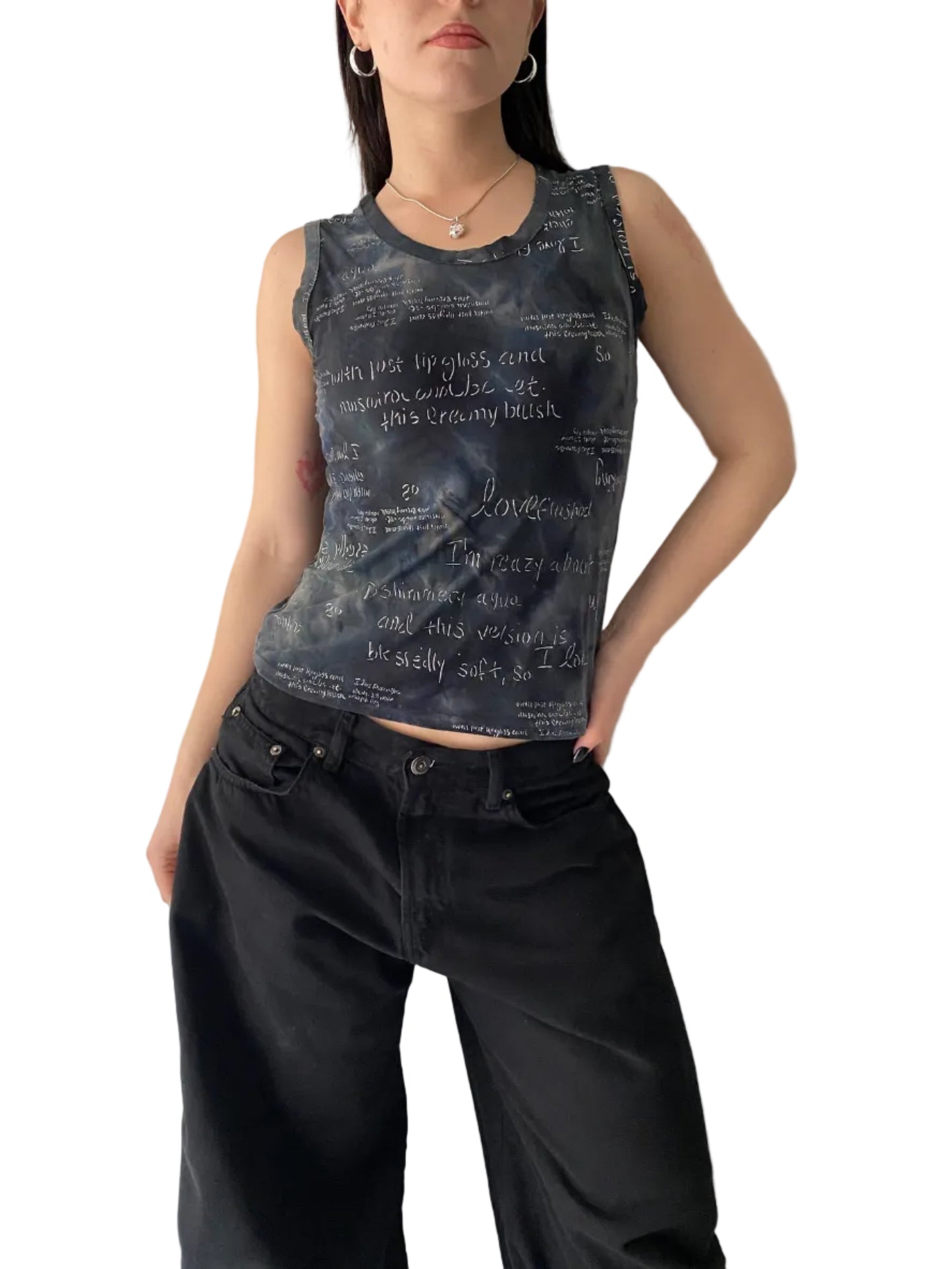 Y2K graphic tank top
