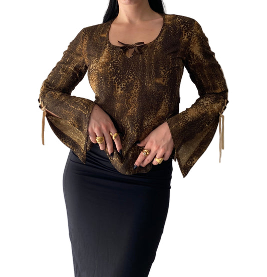 Vintage animal print top