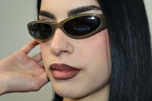 Vintage Rolling Khaki Sunglasses