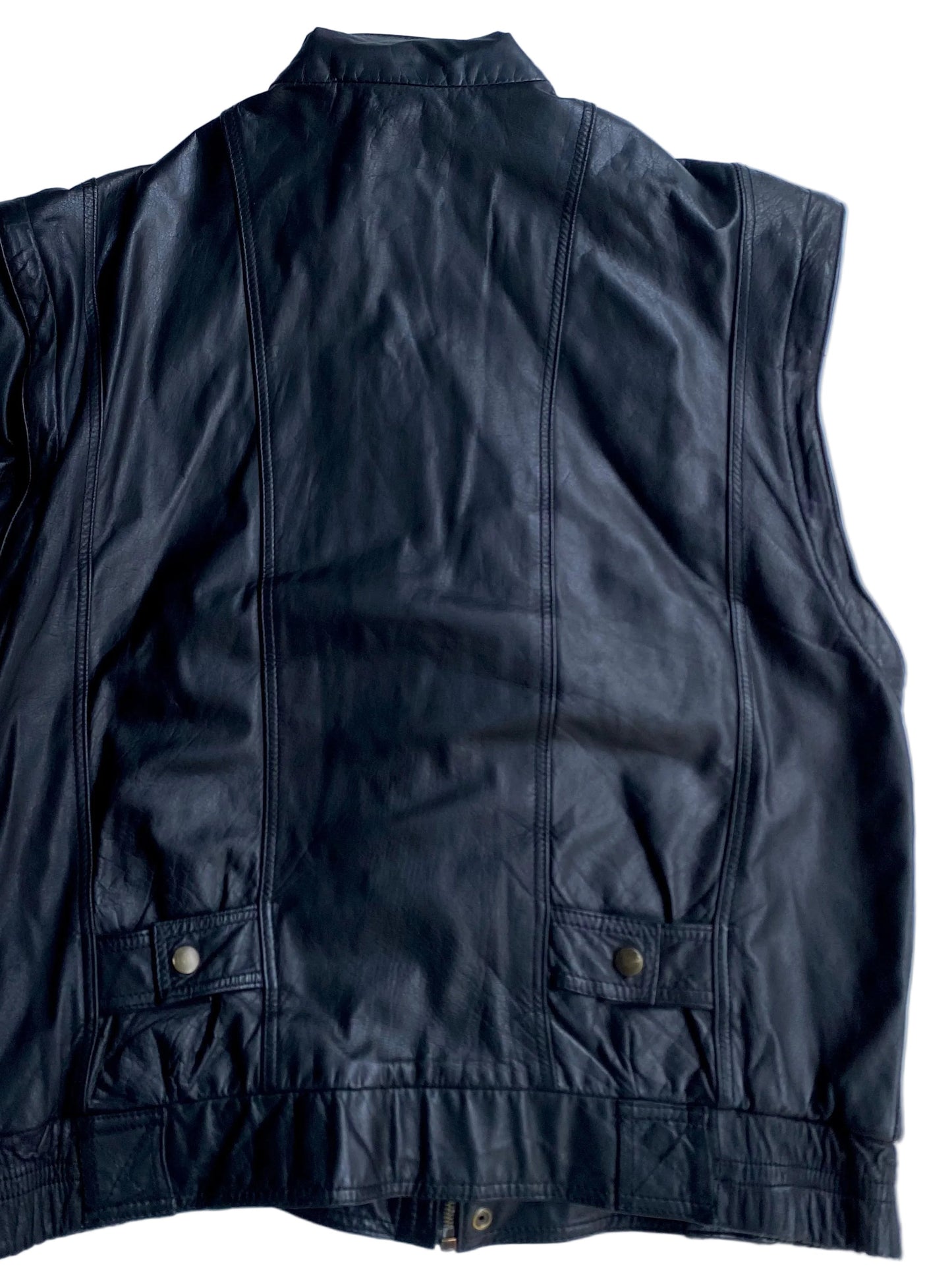 Vintage leather Bomber / Vest