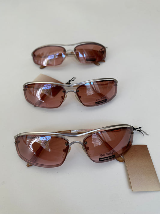 Soft pink rave sunglasses