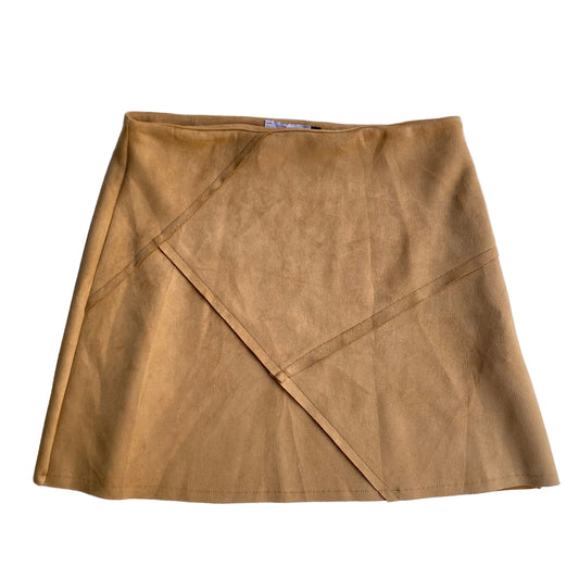 Vintage camel mini skirt