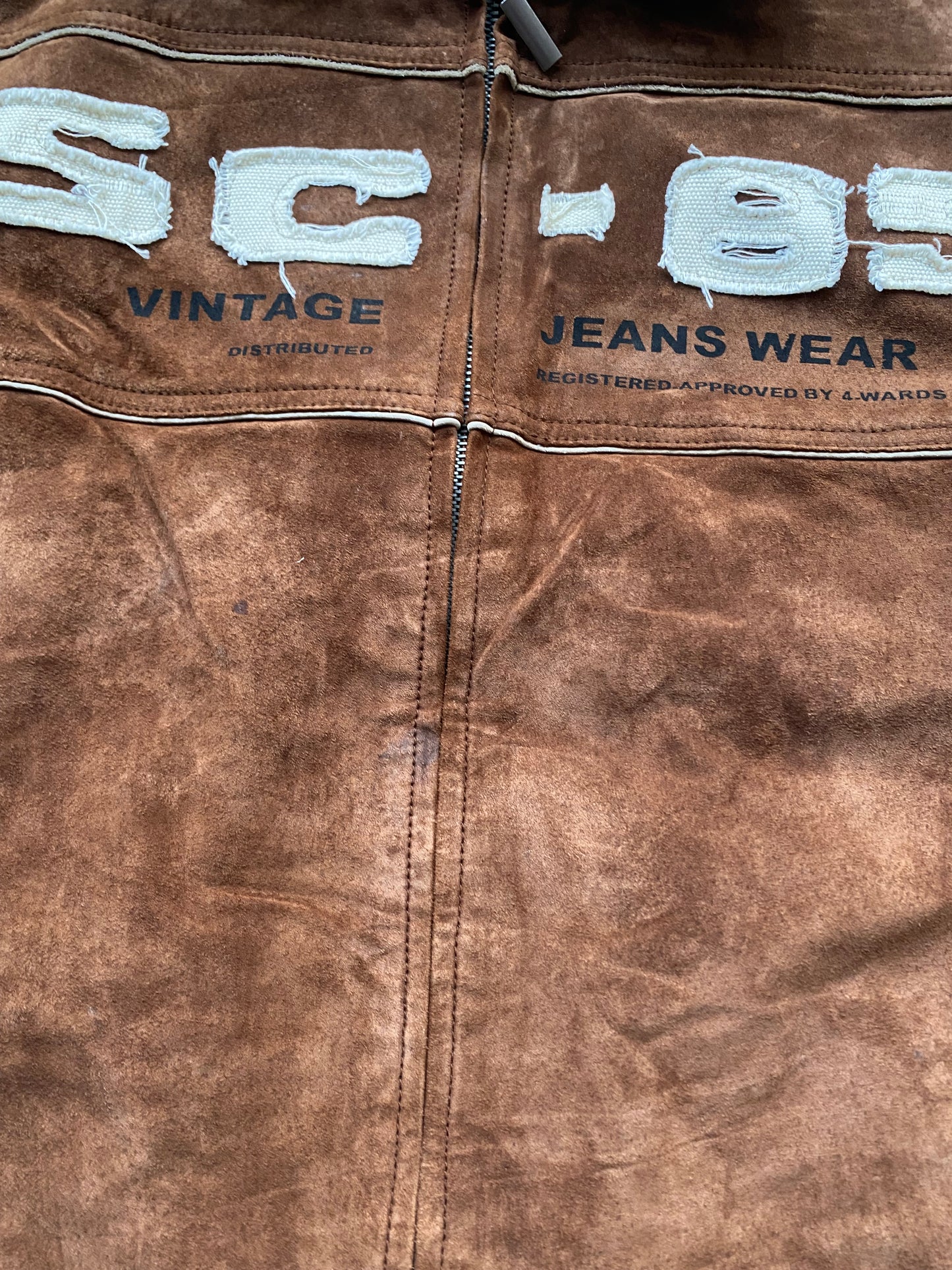 Vintage suede leather jacket