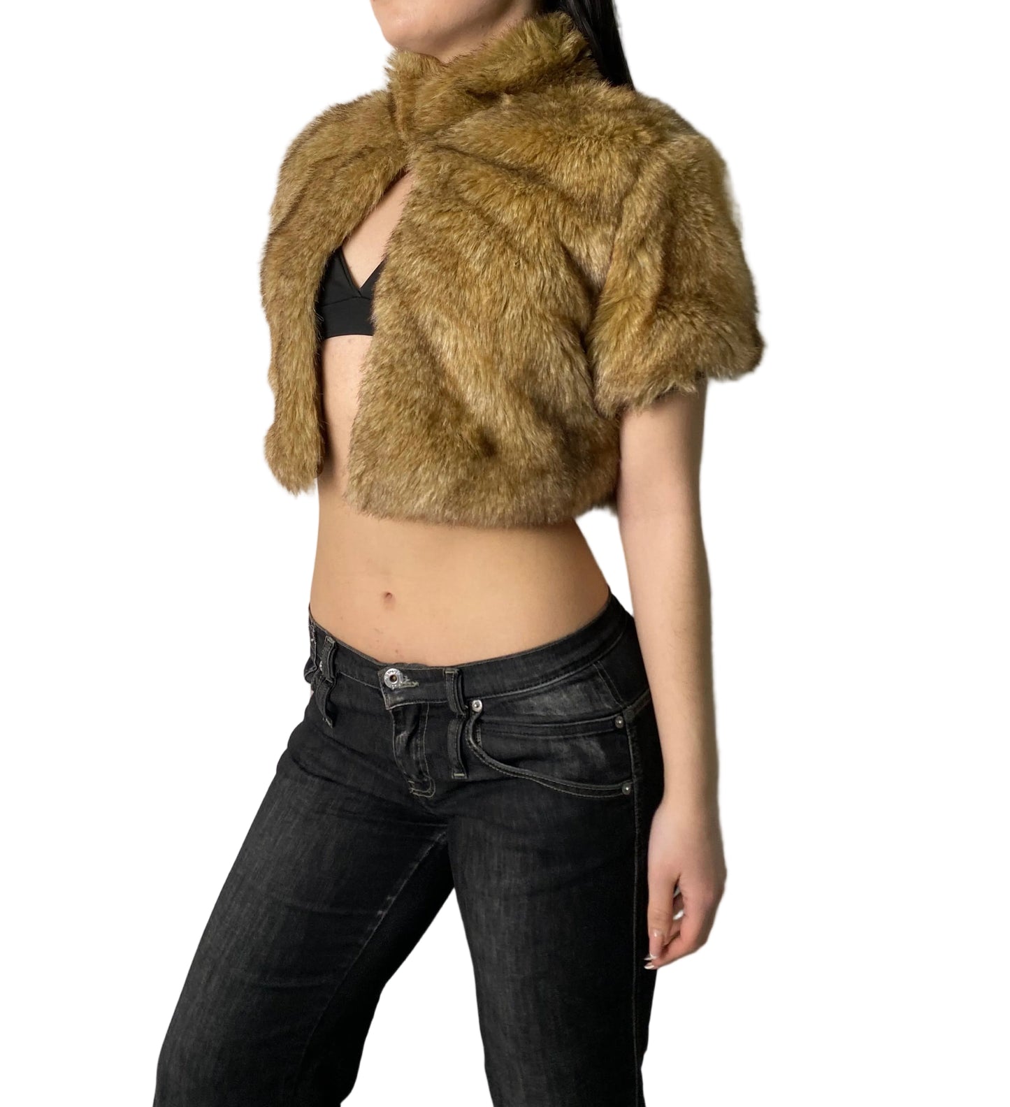 Cropped fur bolero