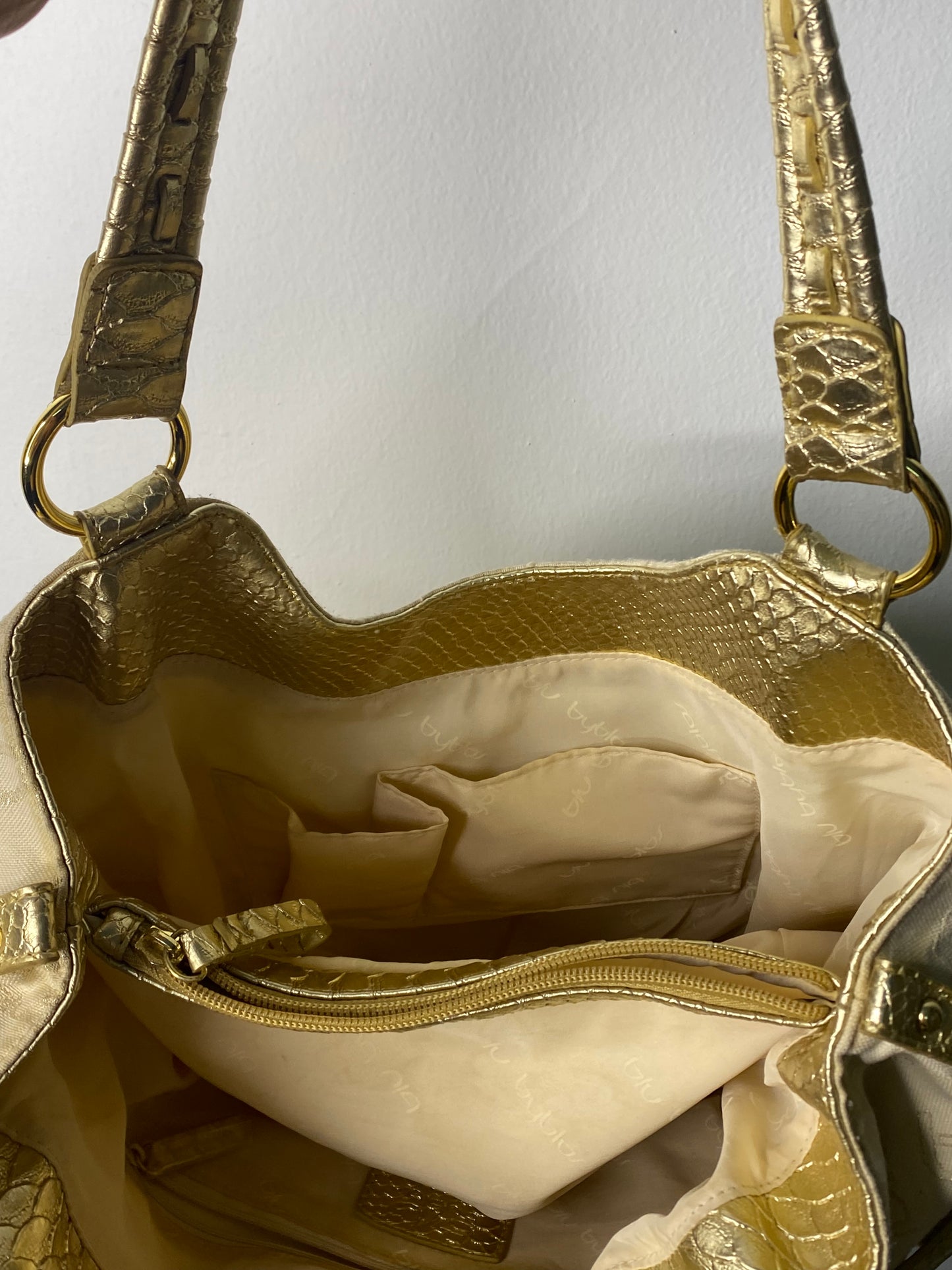 Y2K Byblos Gold Shoulder Bag