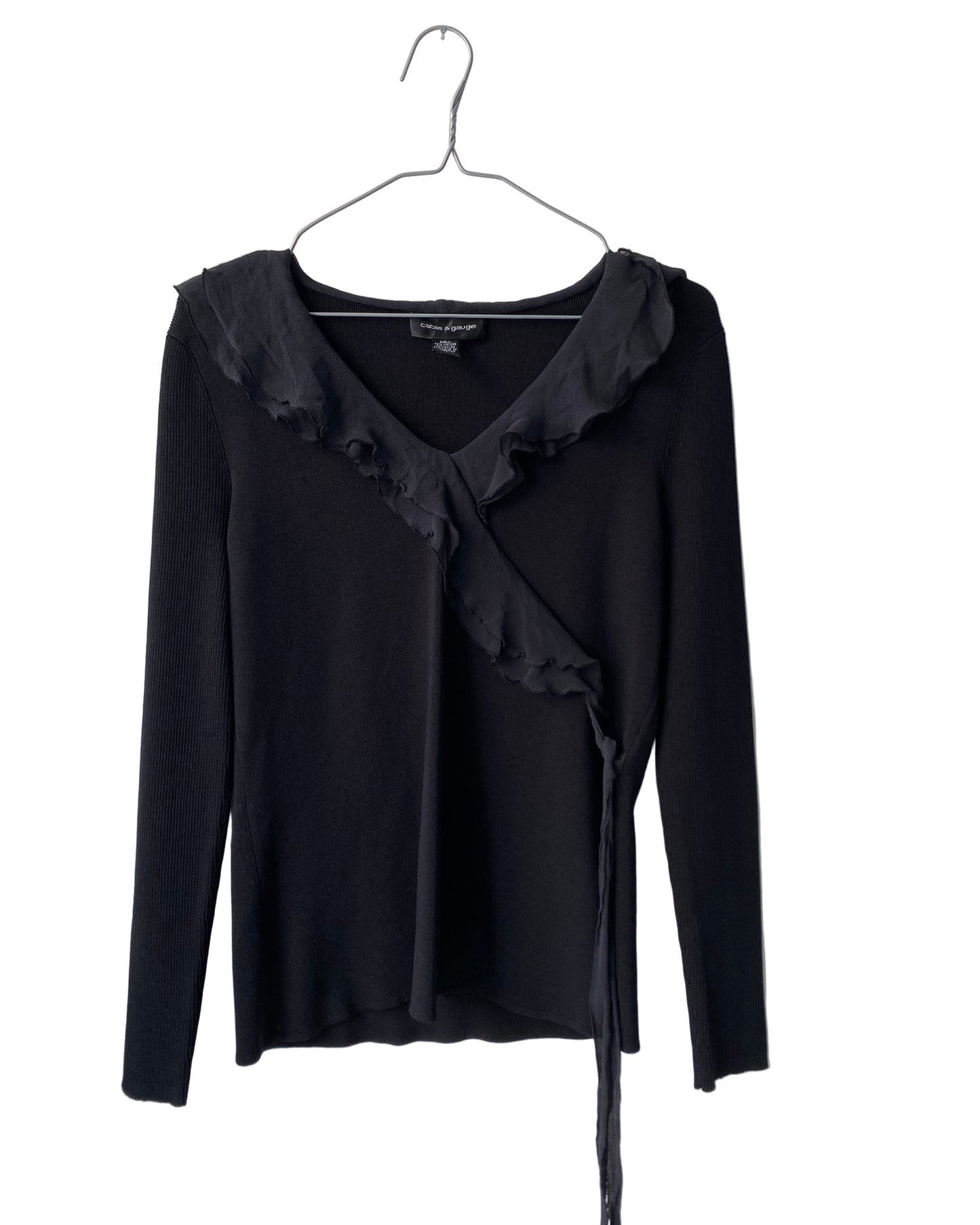 Vintage black long sleeve top