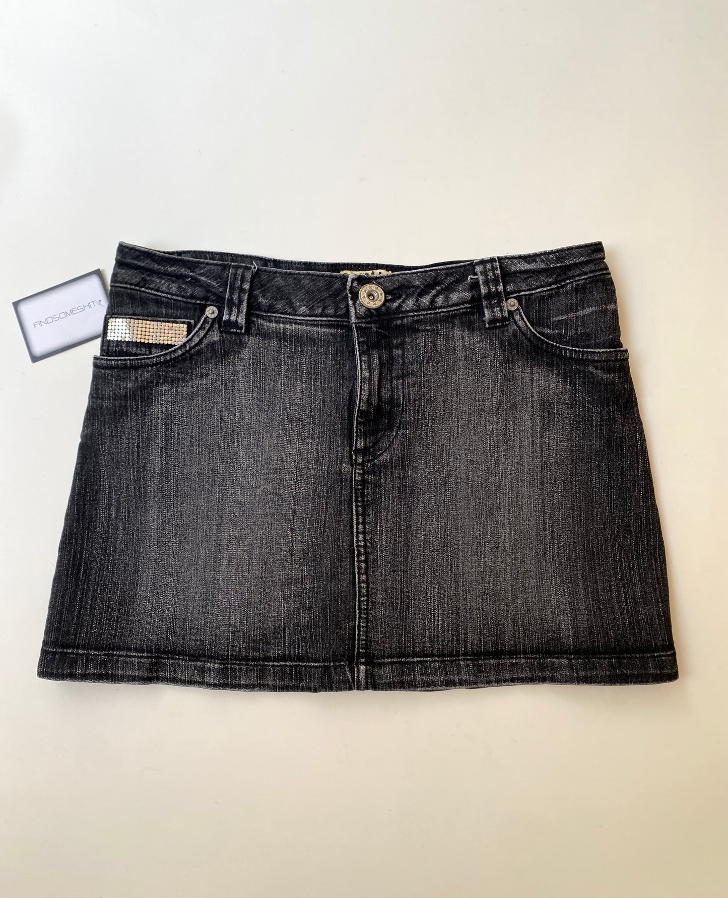 Y2K Washed mini skirt