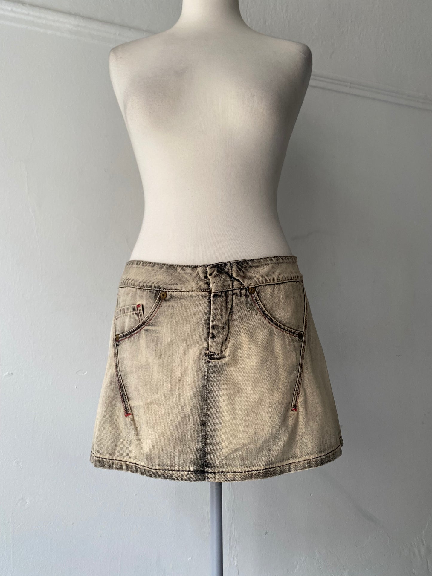 Indian Rose Y2K mini skirt