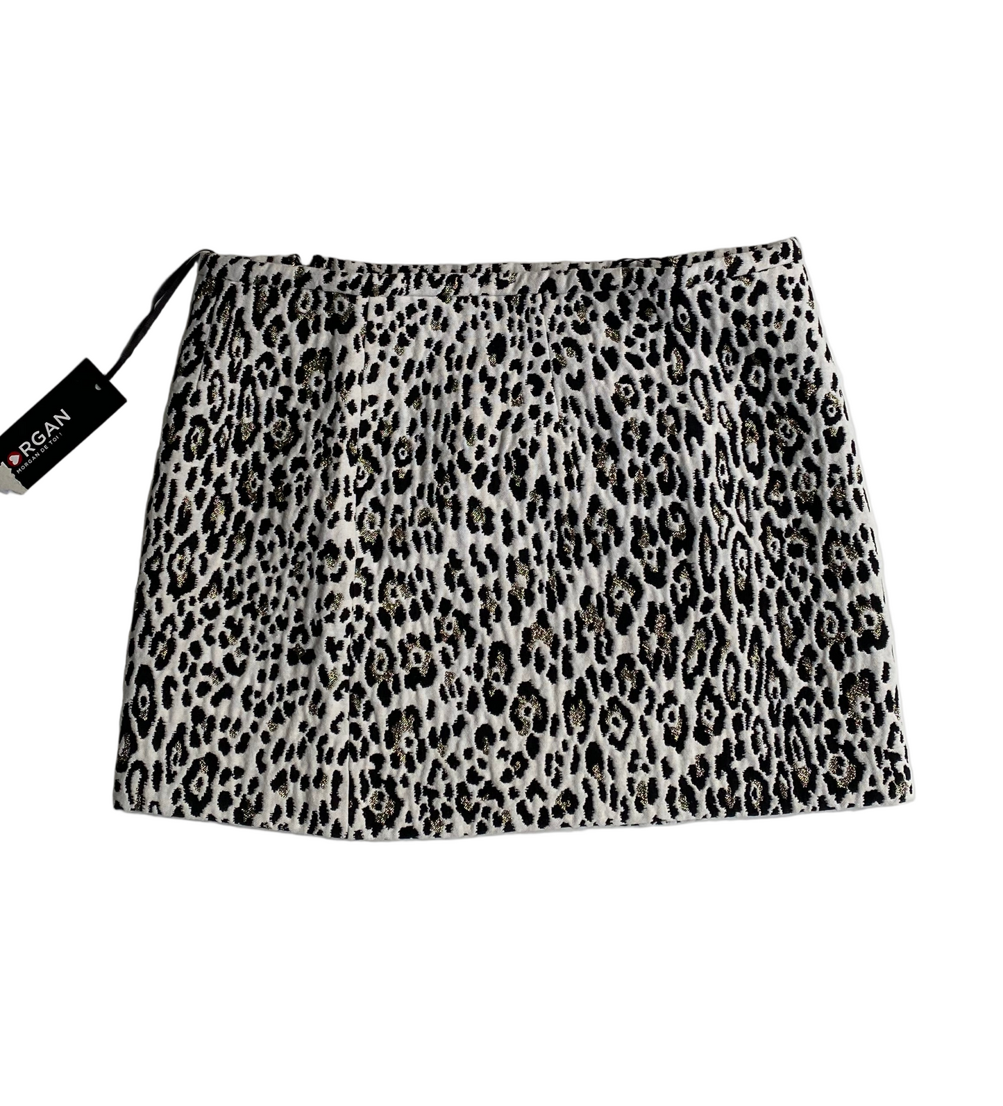 Deadstock Morgan animal print mini skirt