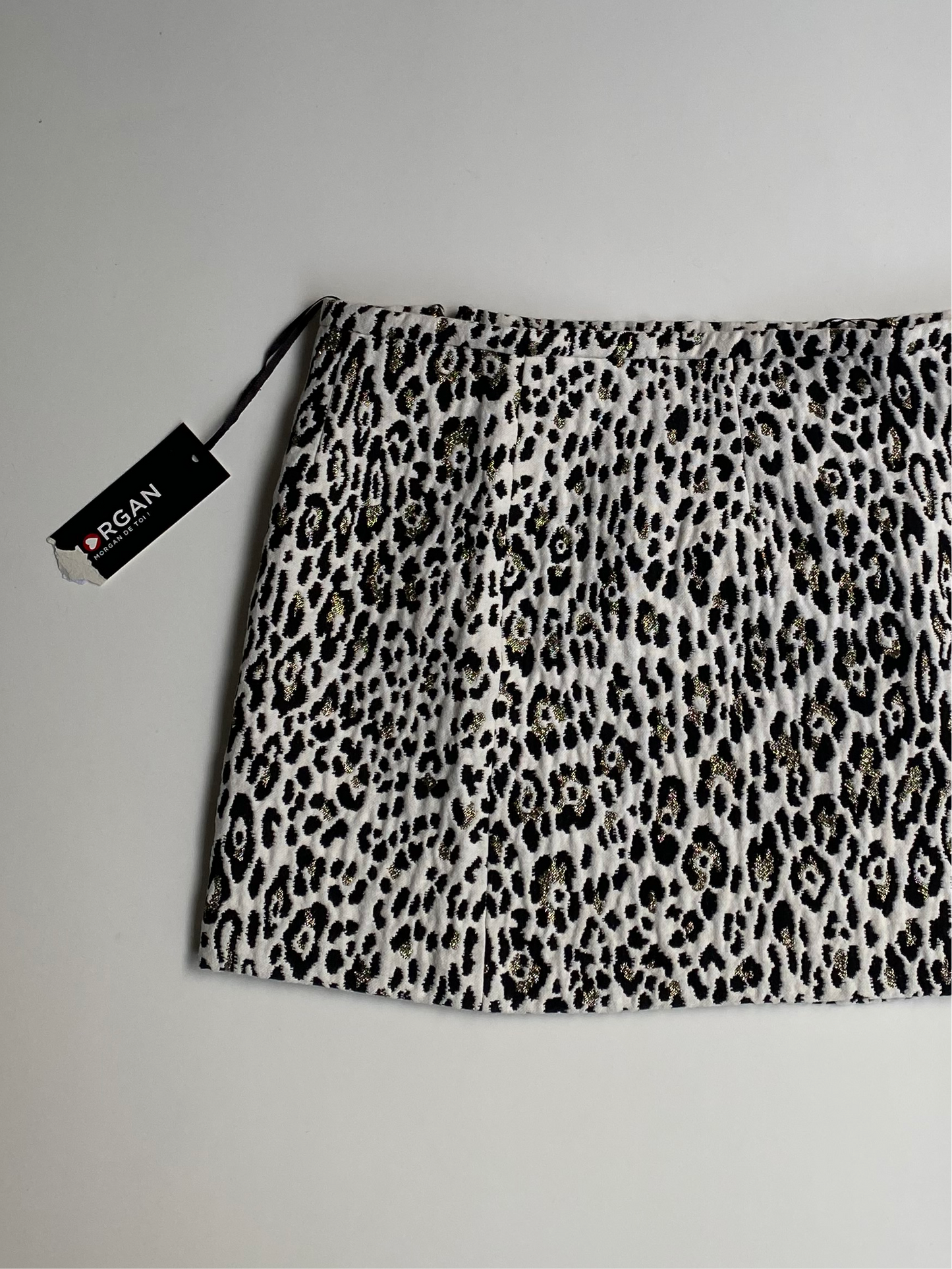 Deadstock Morgan animal print mini skirt