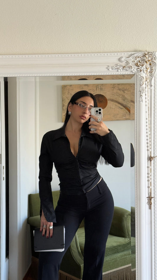 Deadstock Toi & Moi corset effect shirt