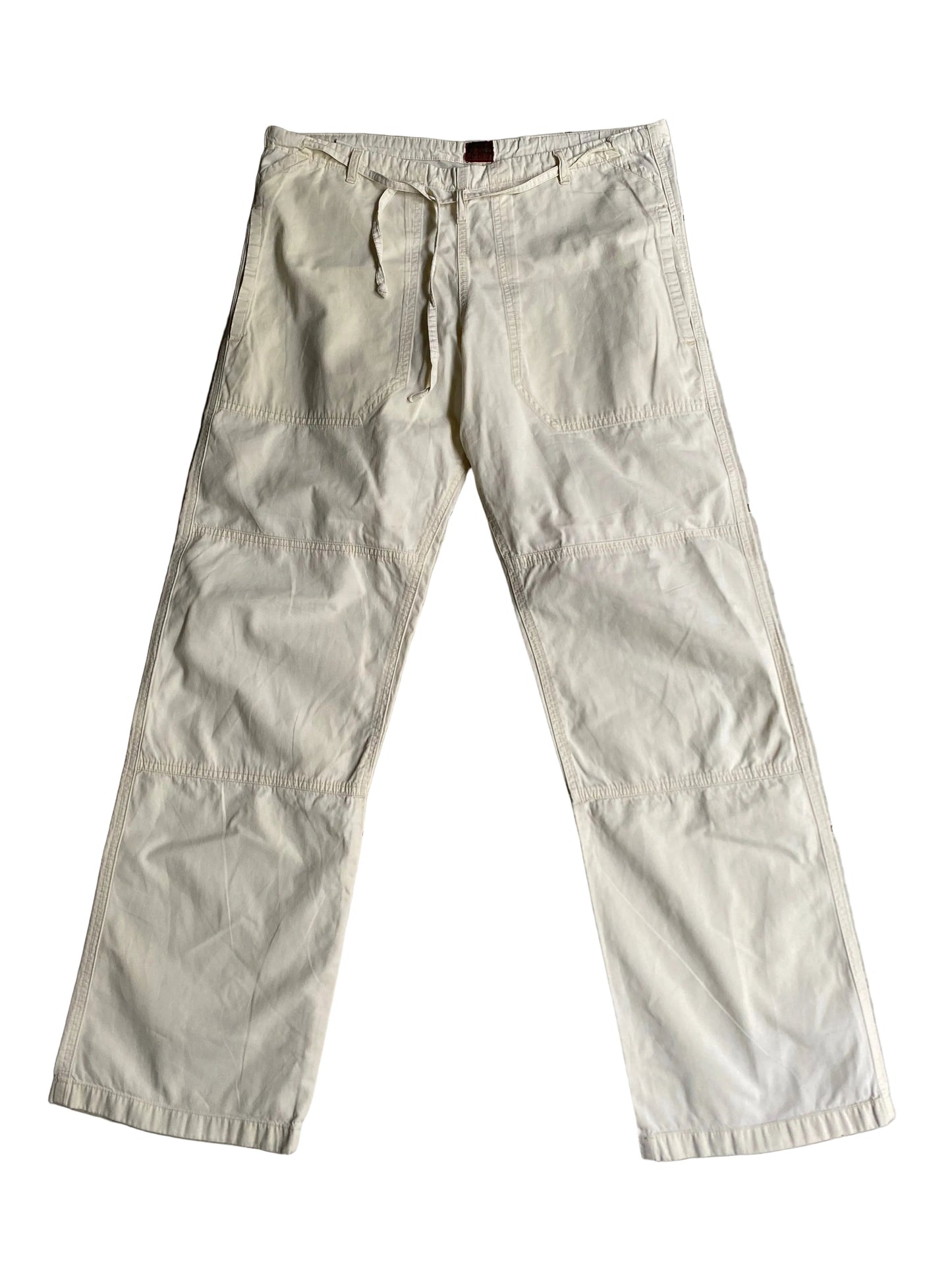 Cream Rifle cotton pants
