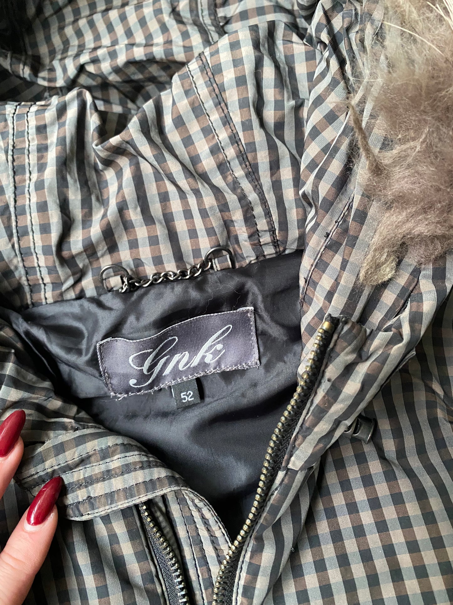 Y2K Brown Tartan jacket