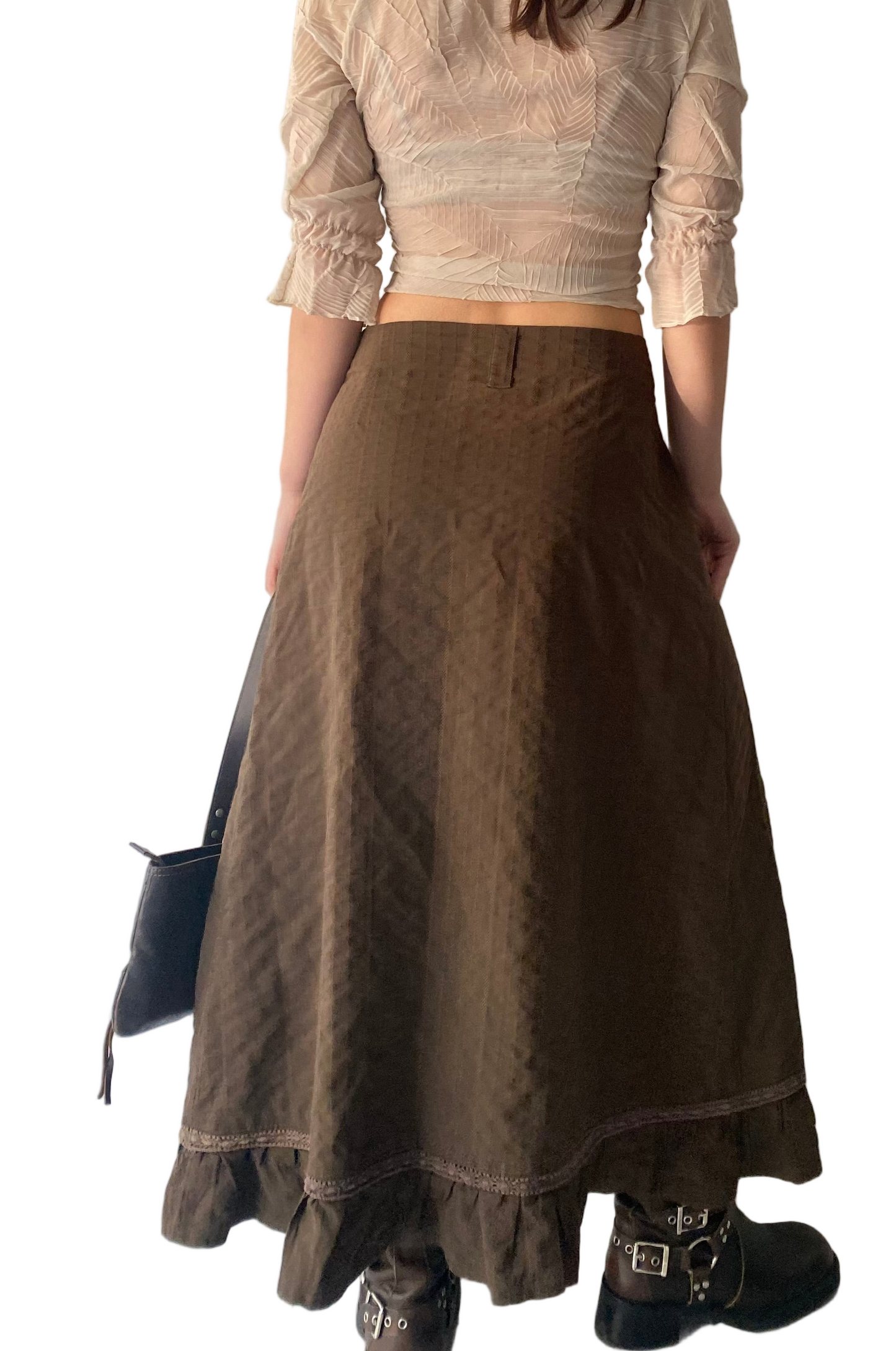Brown fairy maxi skirt