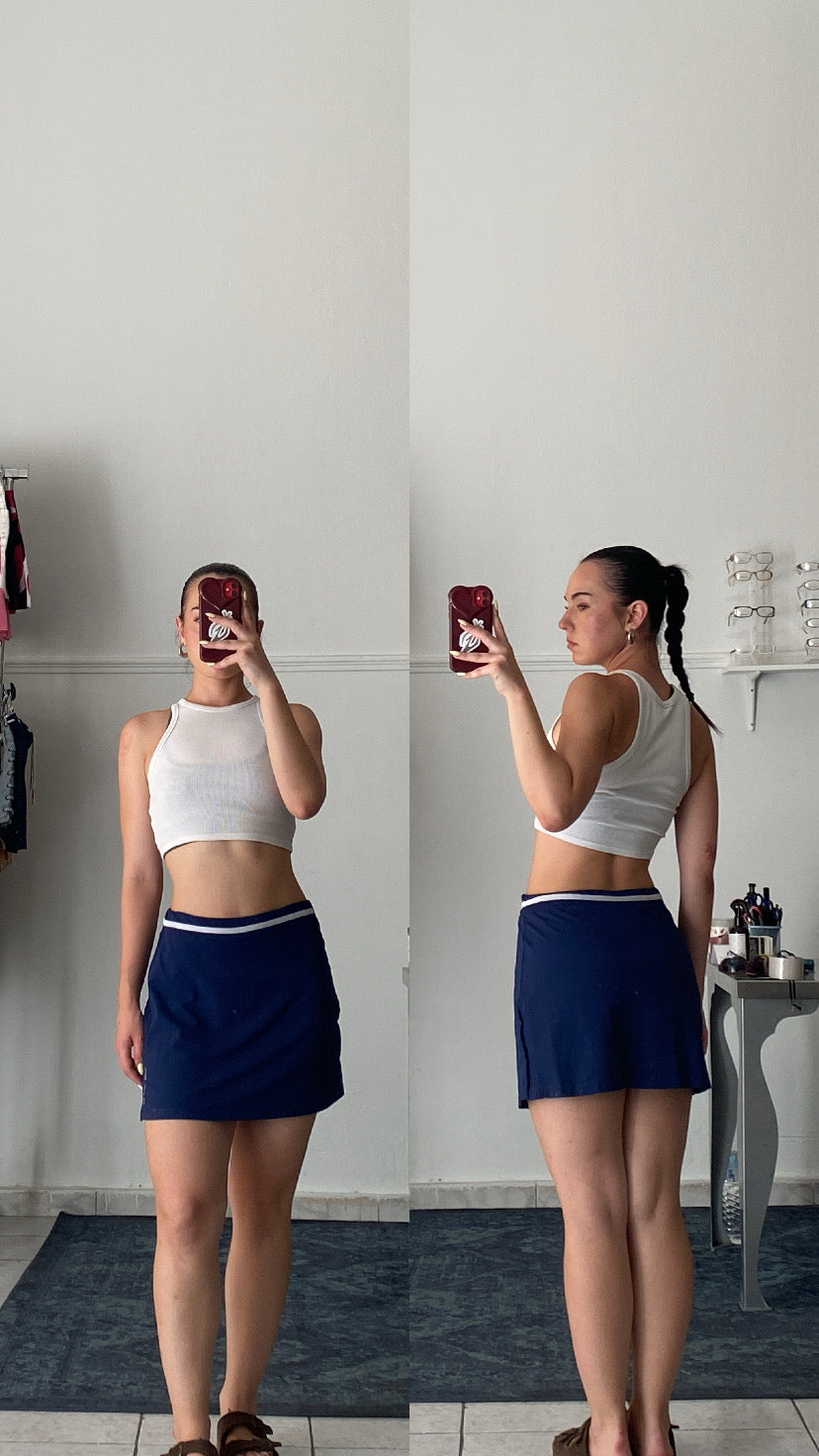 Navy blue skort