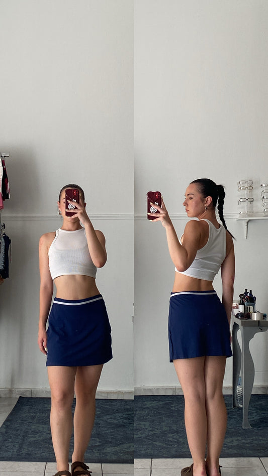 Navy blue skort