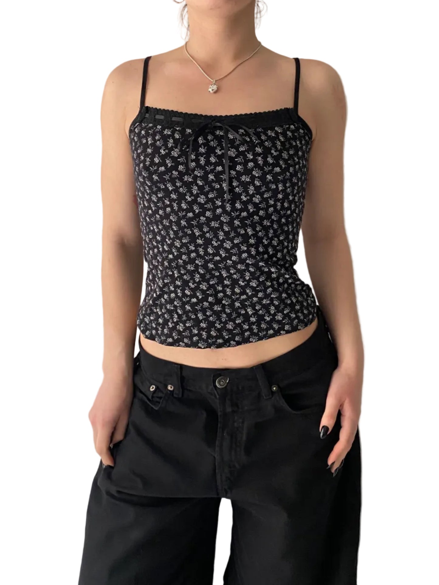 Vintage authentic flower cami top