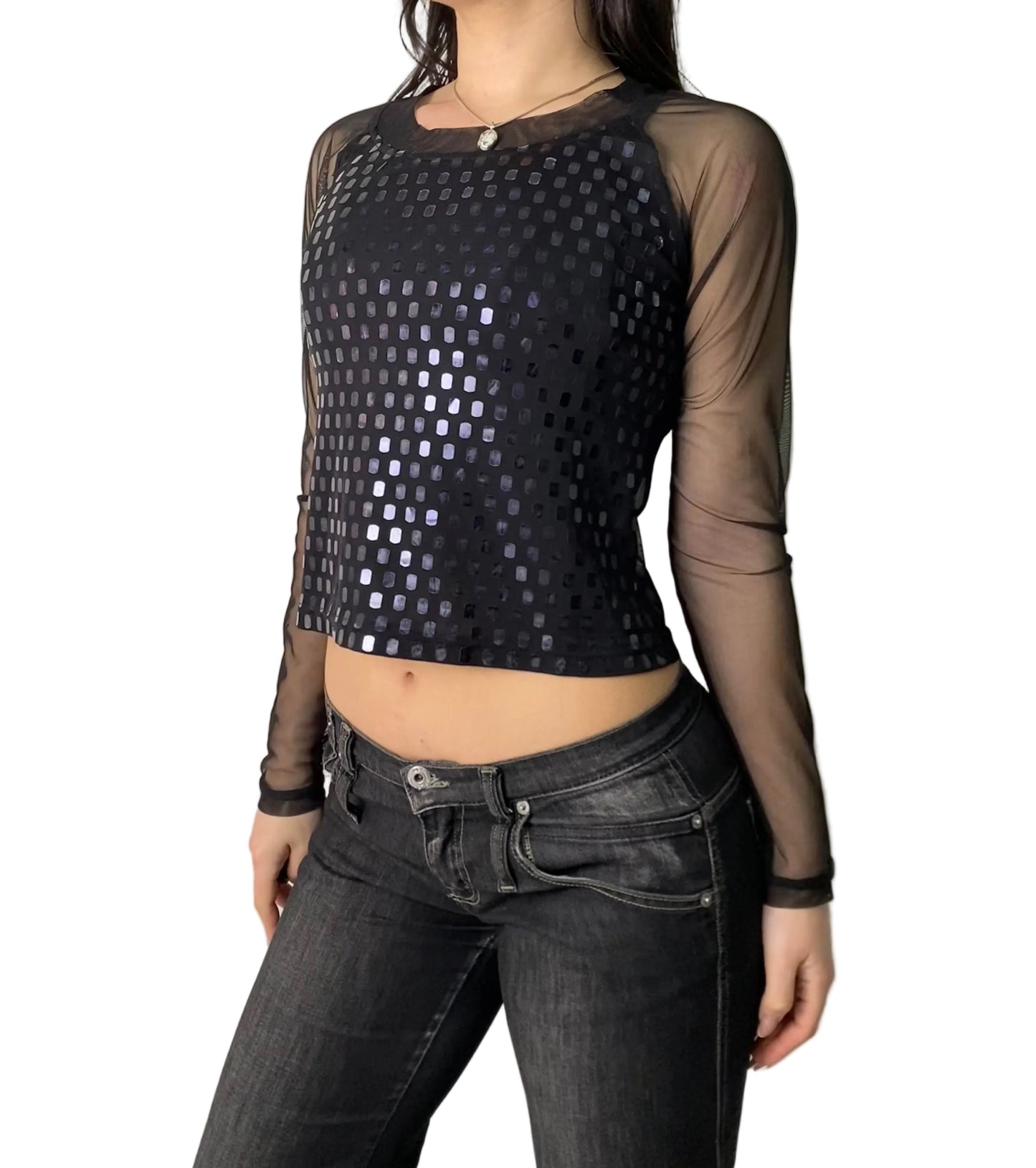 Nigh out sequin top