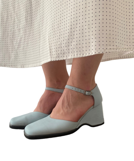 Vintage square mules