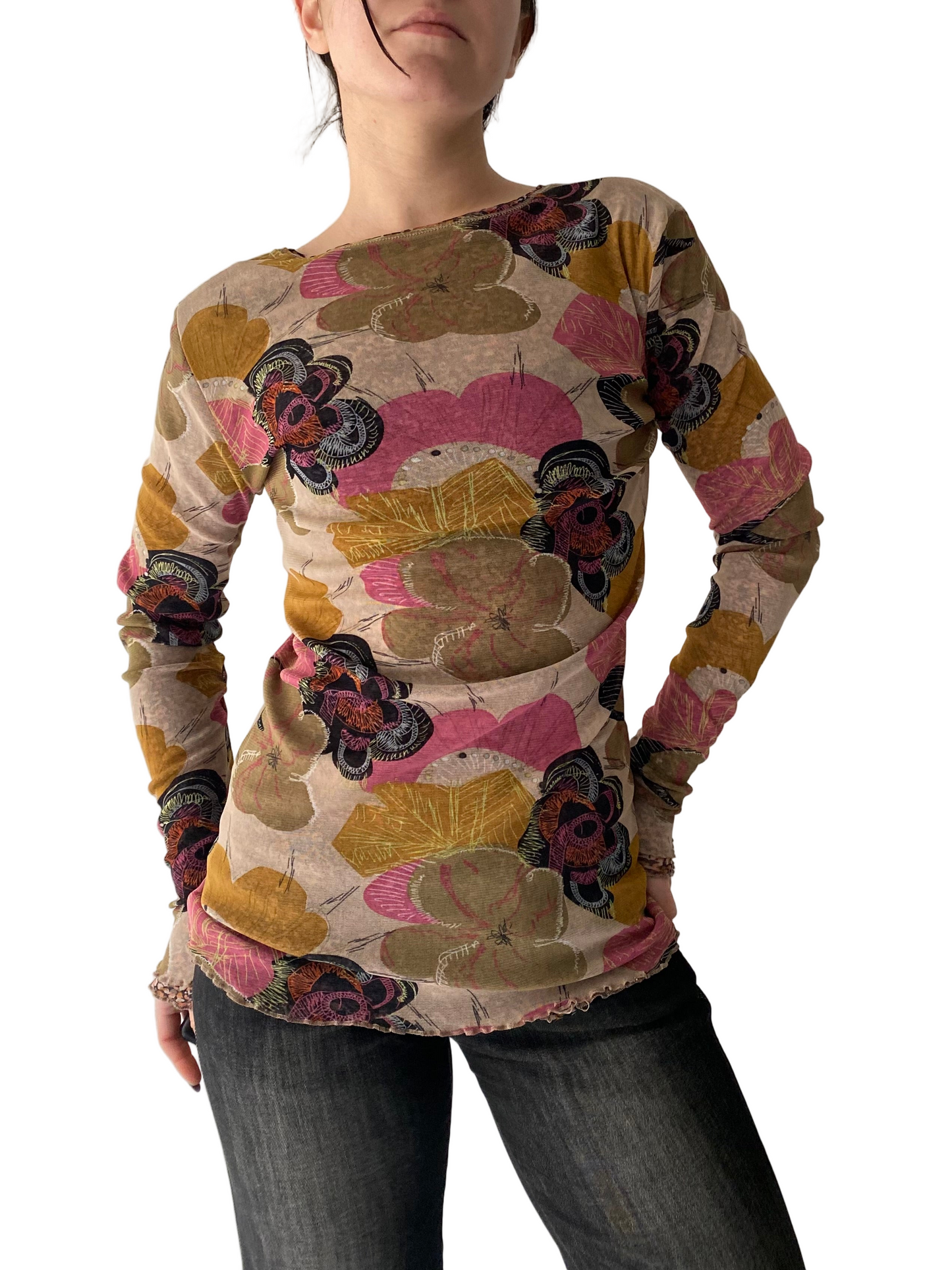 Vintage colourful reversible longsleeve