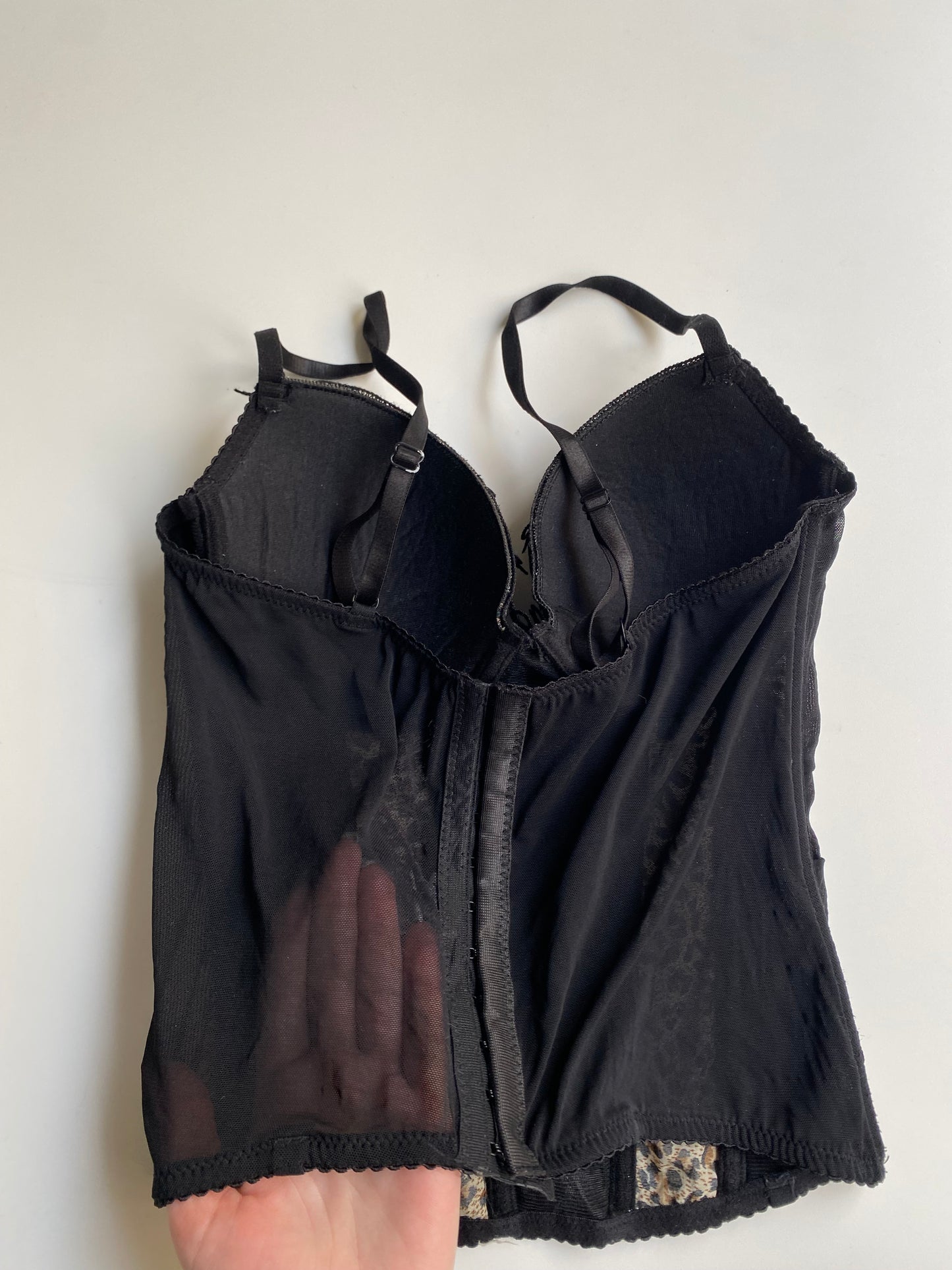 Y2k animal print corset top