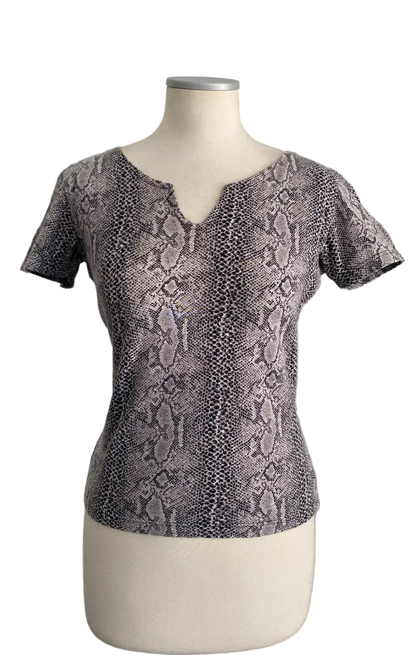 Vintage snake print top