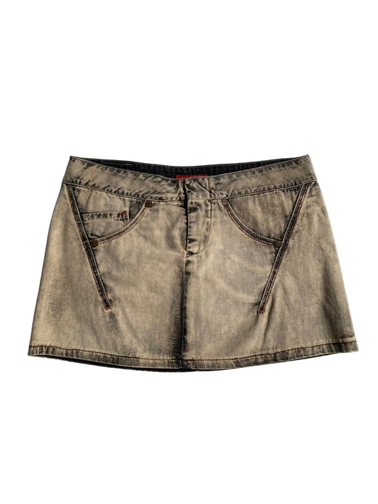 Indian Rose Y2K mini skirt