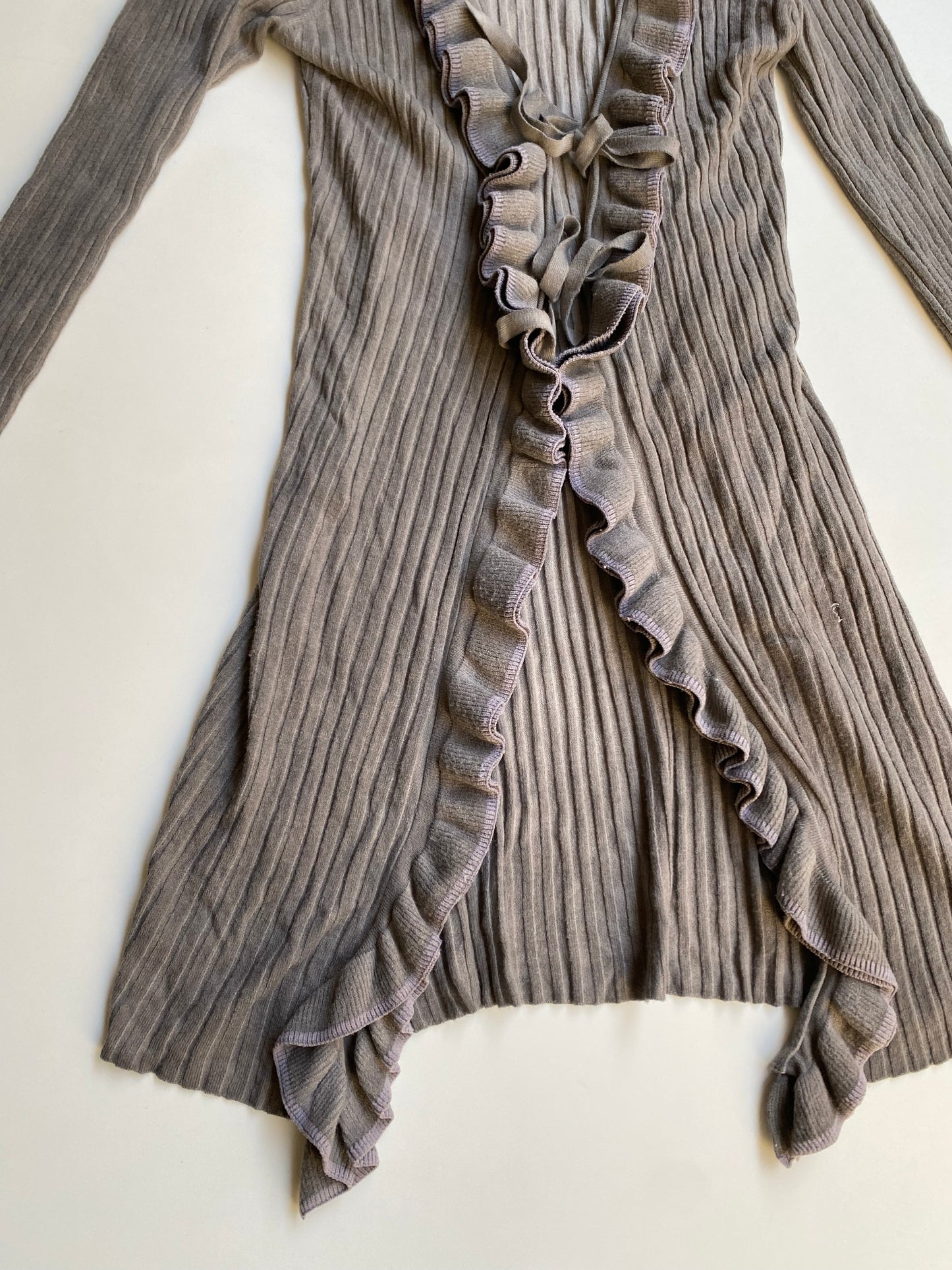 Vintage ruffle cardigan