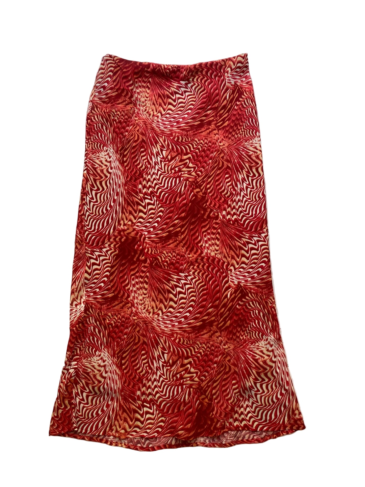 Vintage maxi printed skirt
