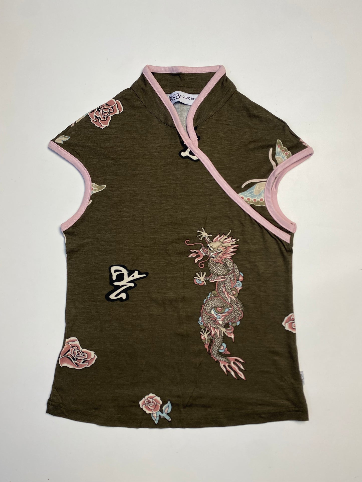 Bsb khaki qipao top