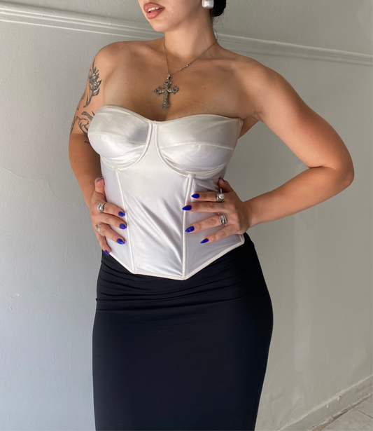Vintage satin corset