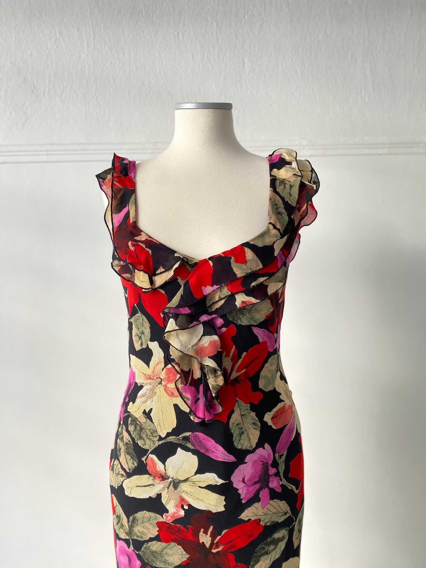 Vintage floral maxi dress