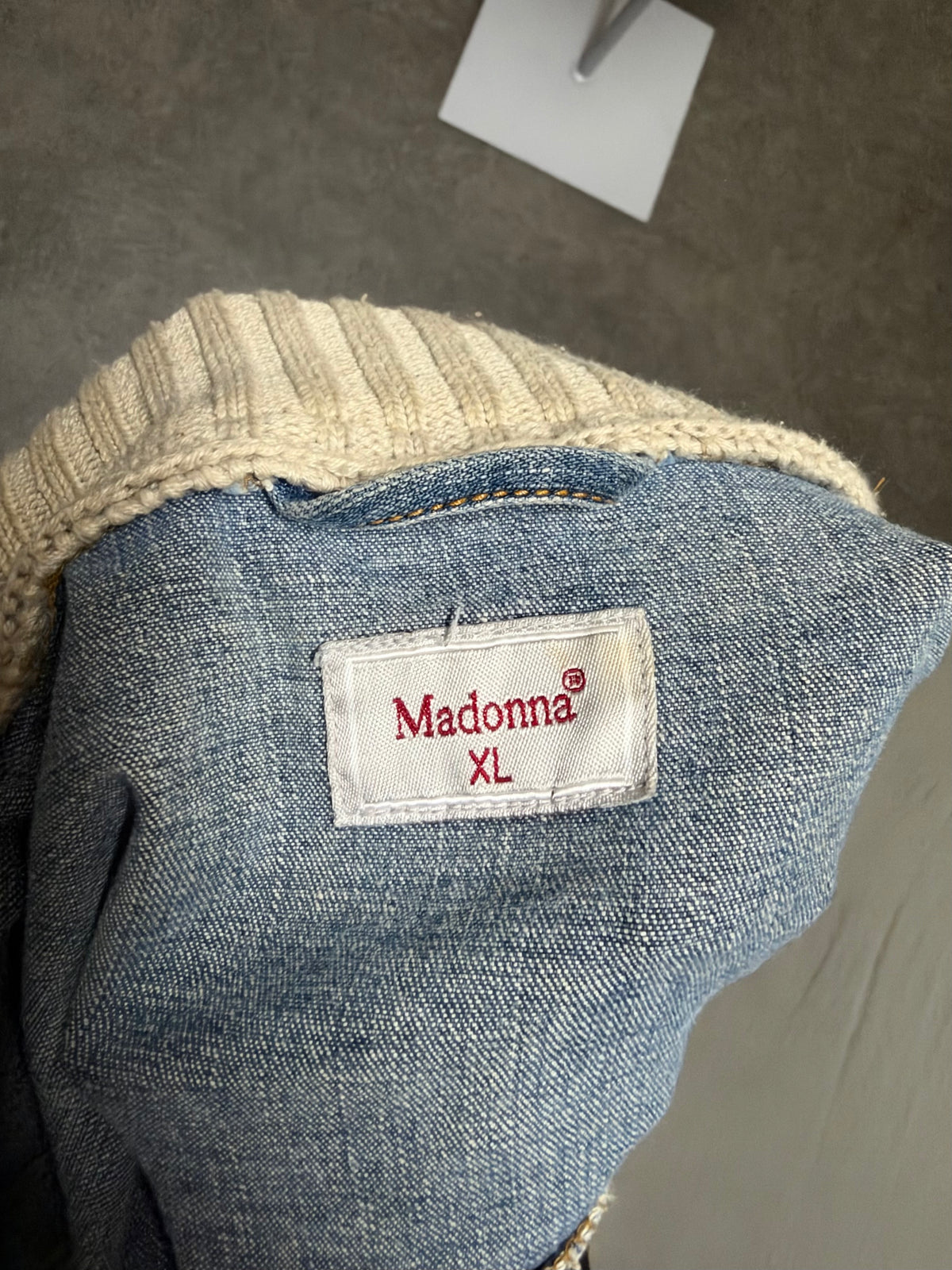 Y2K Denim & Knit Zip Up Jacket