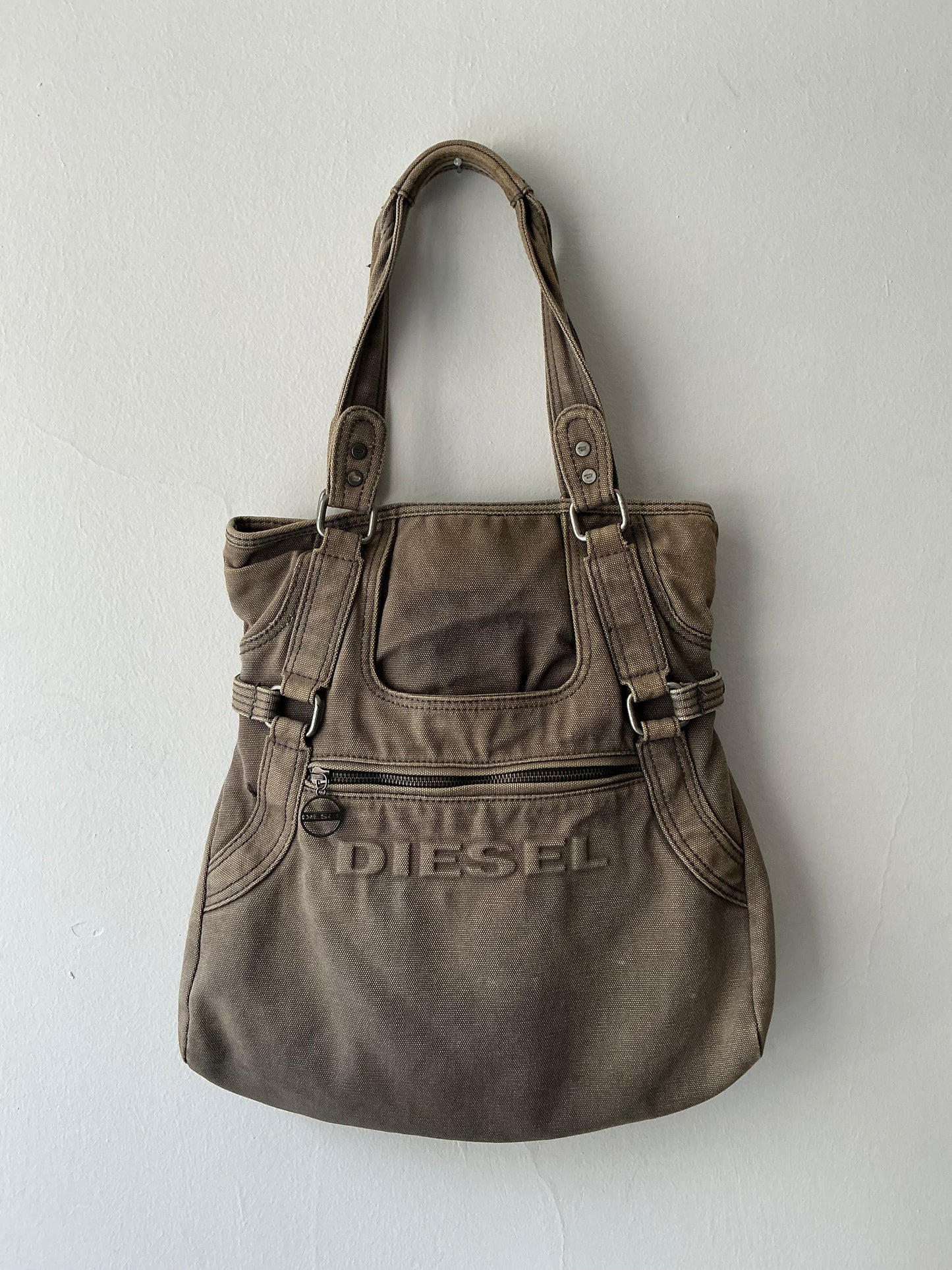 Diesel vintage canvas shoulder bag
