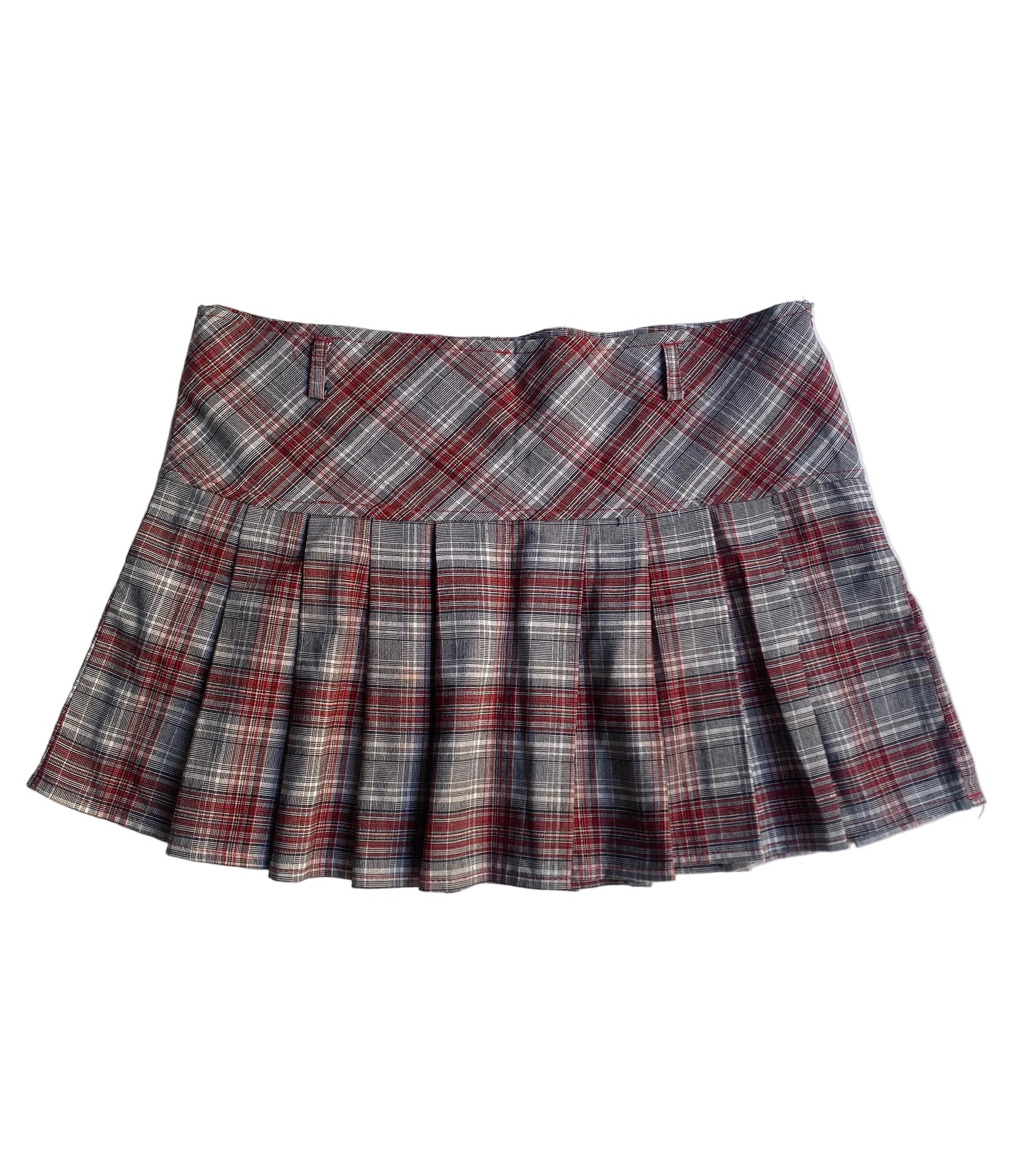 Schoolgirl tartan mini skirt