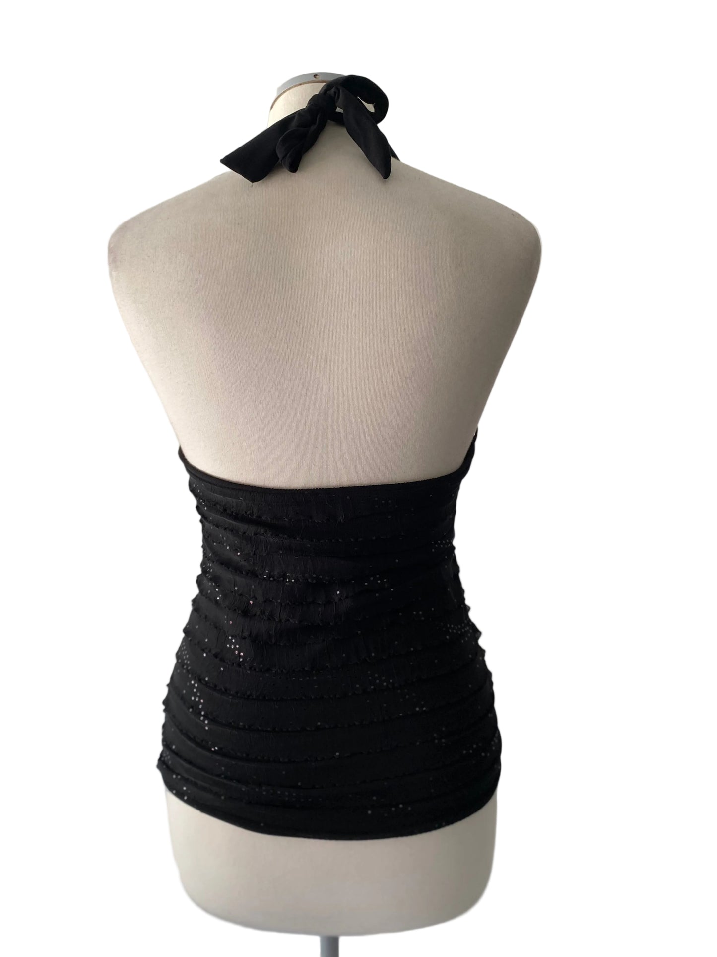 Y2K black cami top