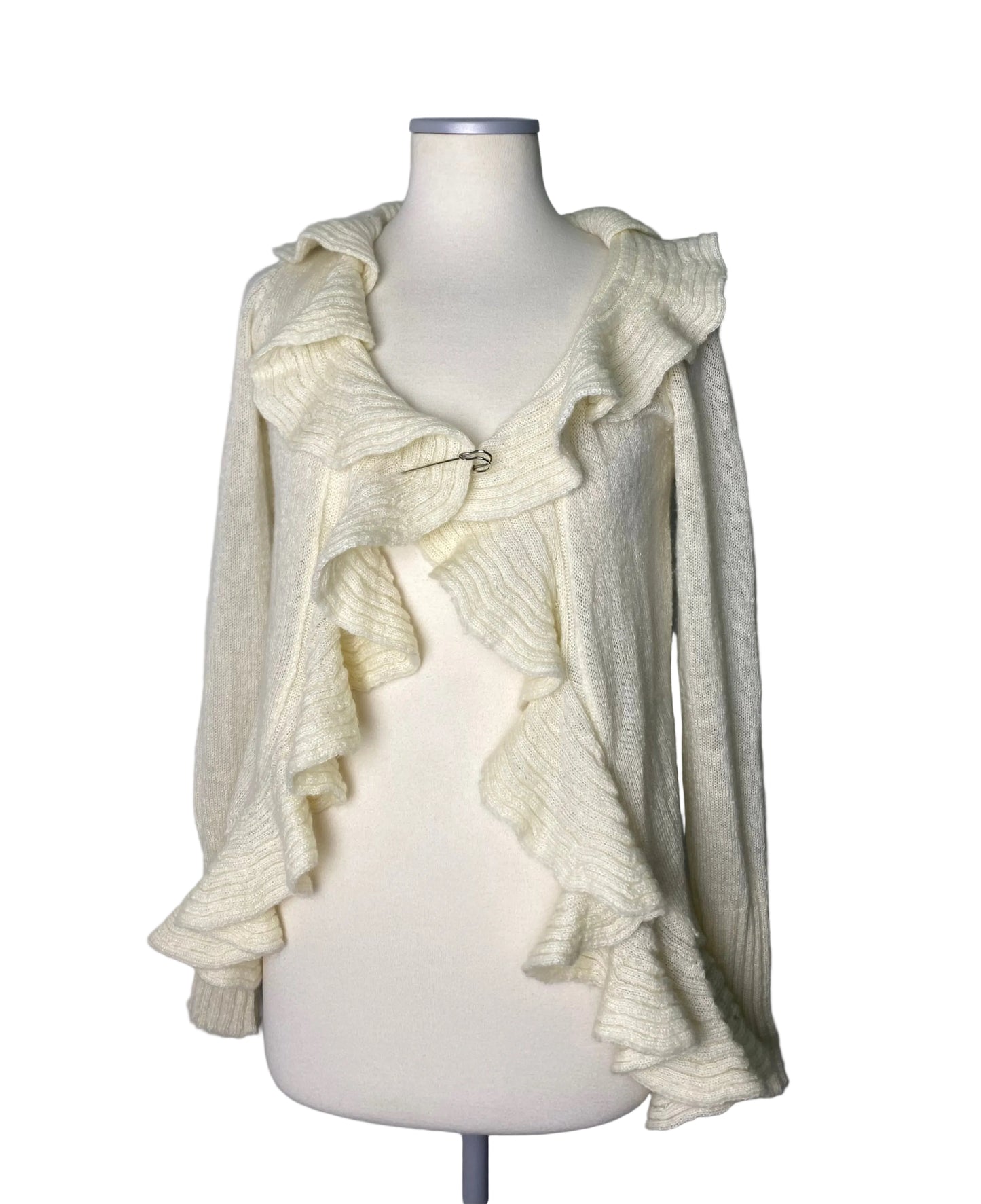 Vintage ruffle cardigan