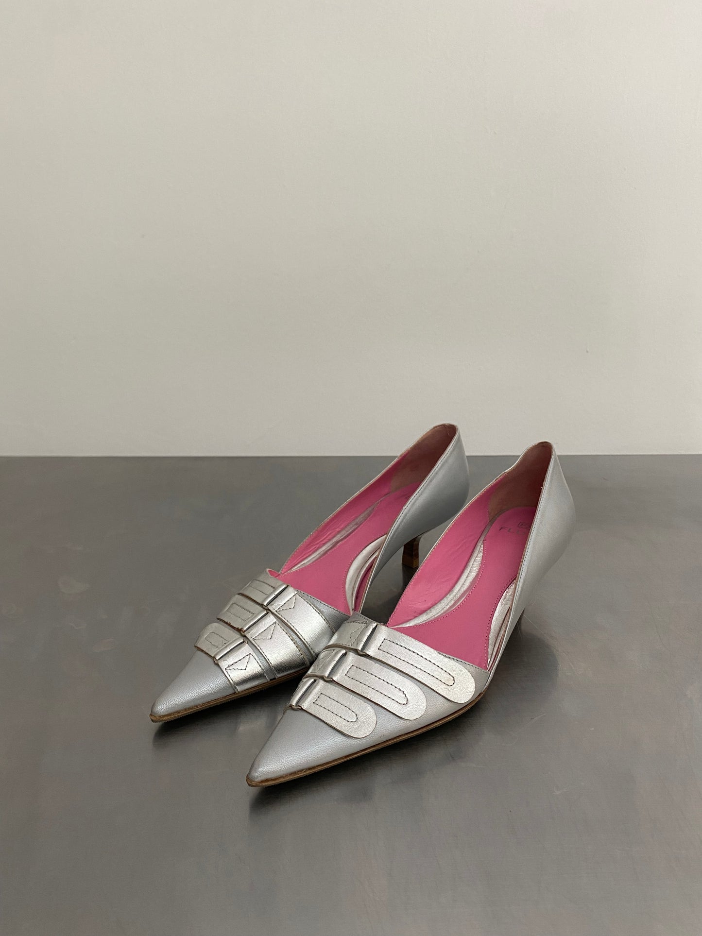 Vintage silver heels