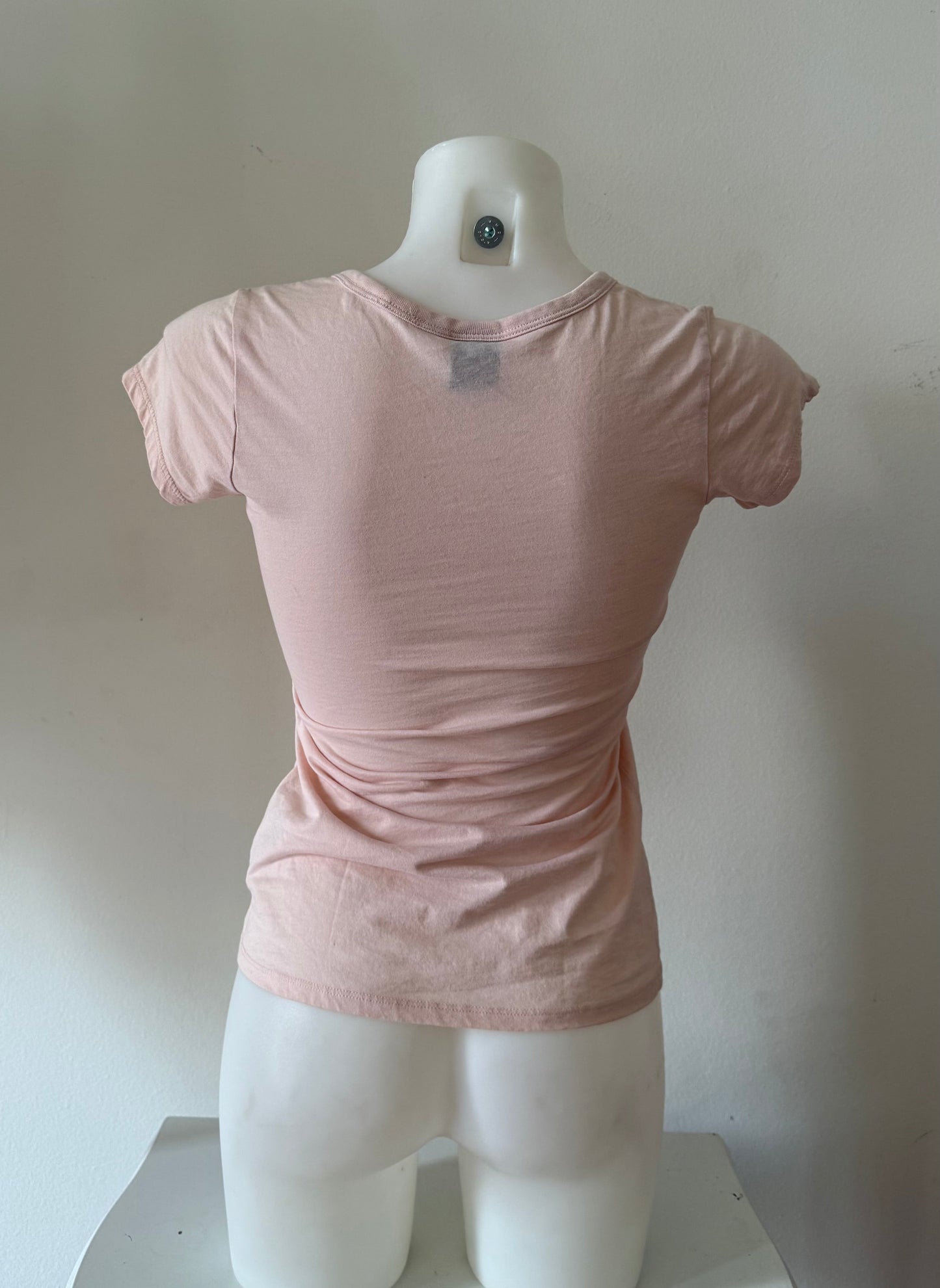 G-Star Raw V Neck fitted top in baby pink
