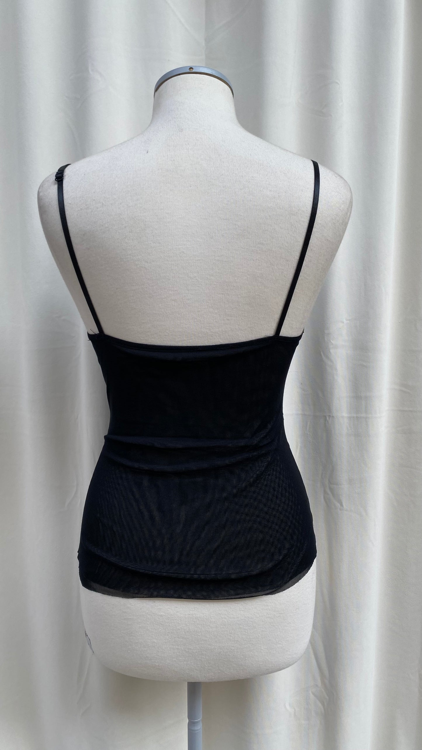 Y2k Italian lace blue top