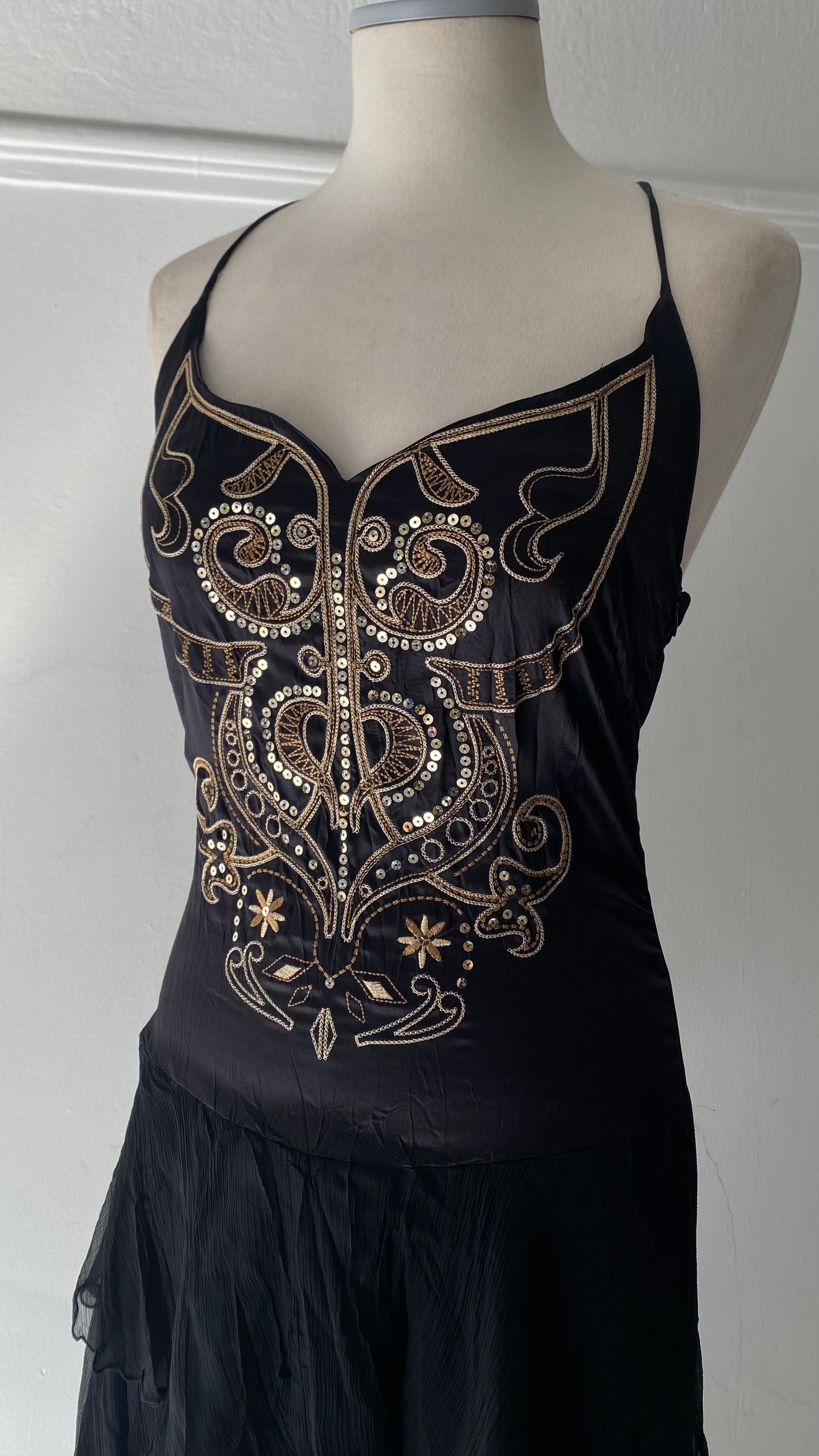 100% silk deadstock fairy dress