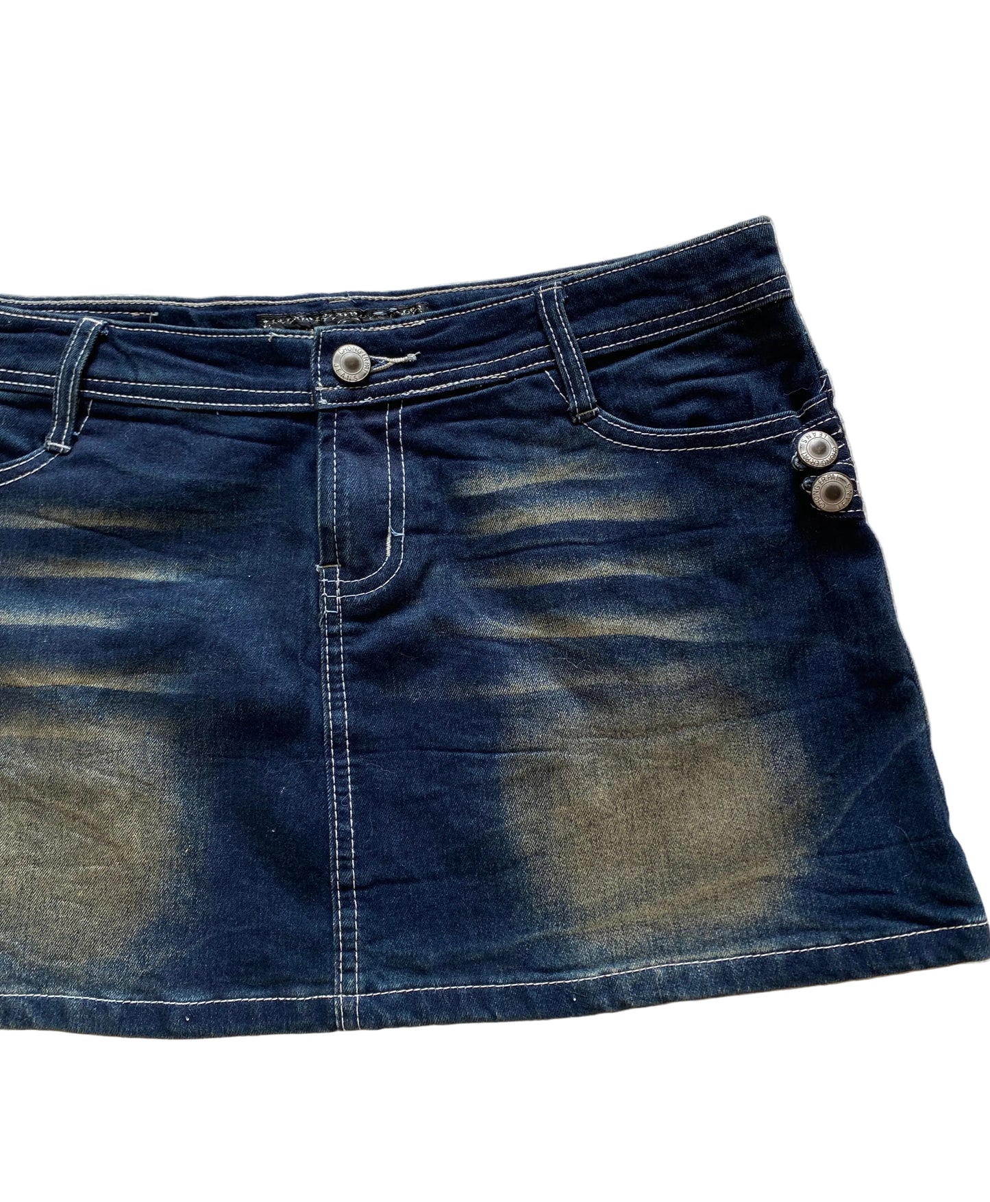 Y2k washed mini skirt